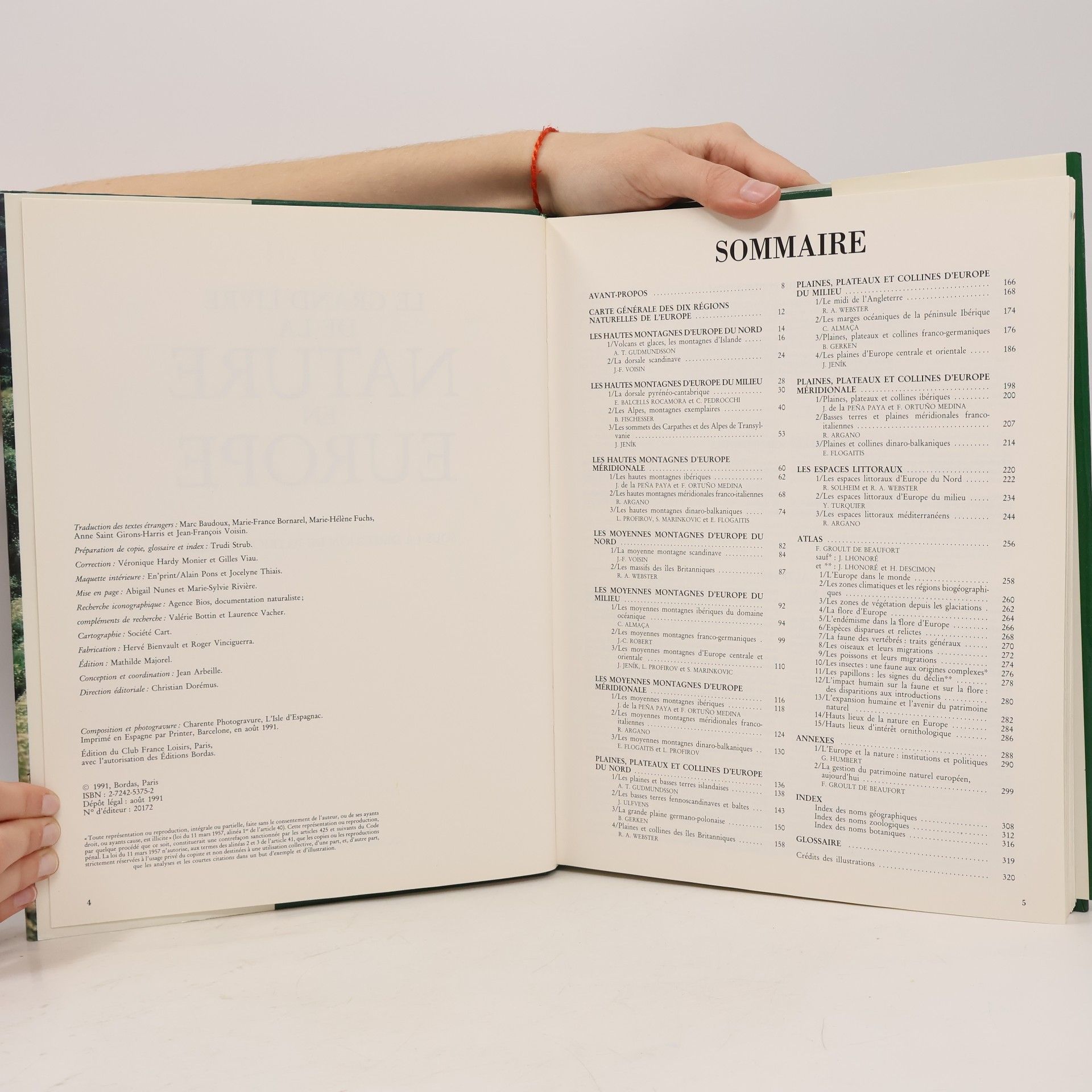 Patrick Blandin Le grand livre de la nature en Europe