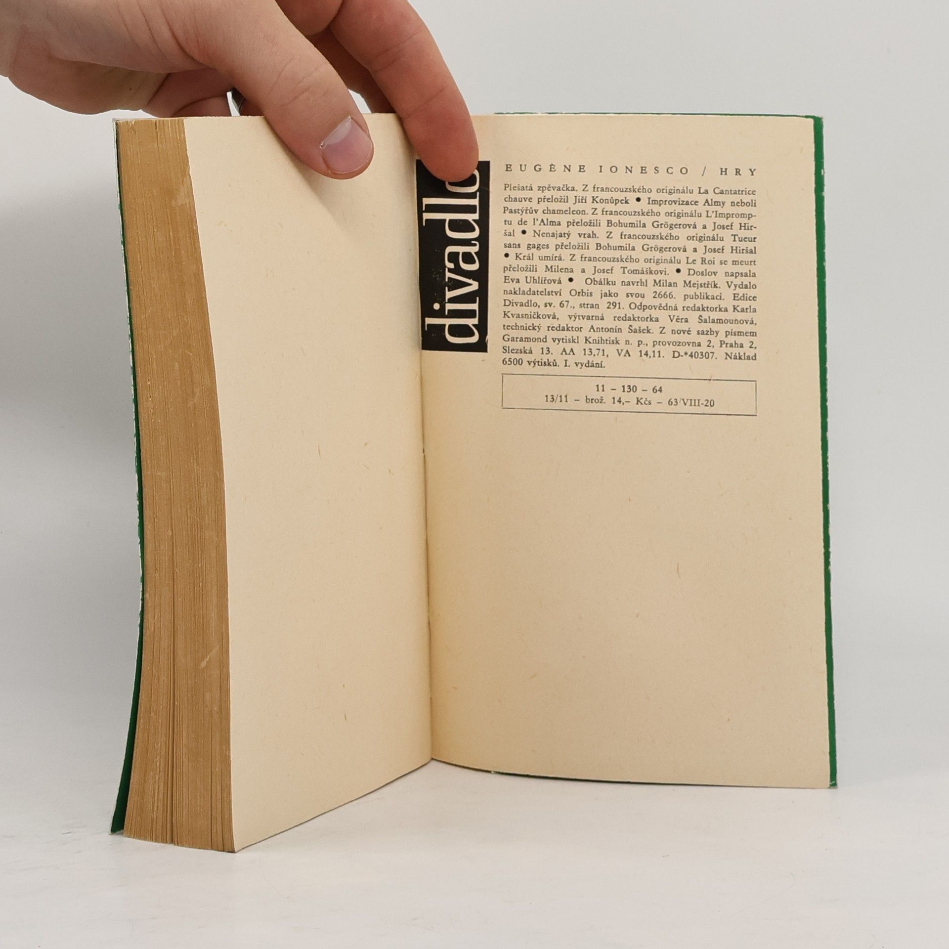 Eugéne Ionesco Hry