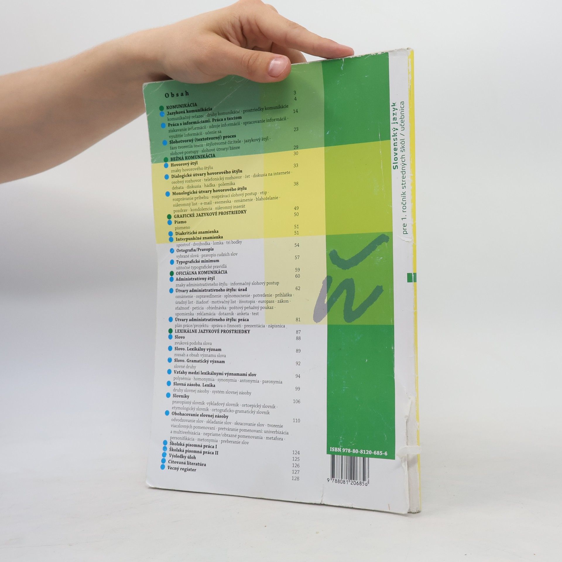 Autores varios Slovenský jazyk pre stredné školy 1, učebnica