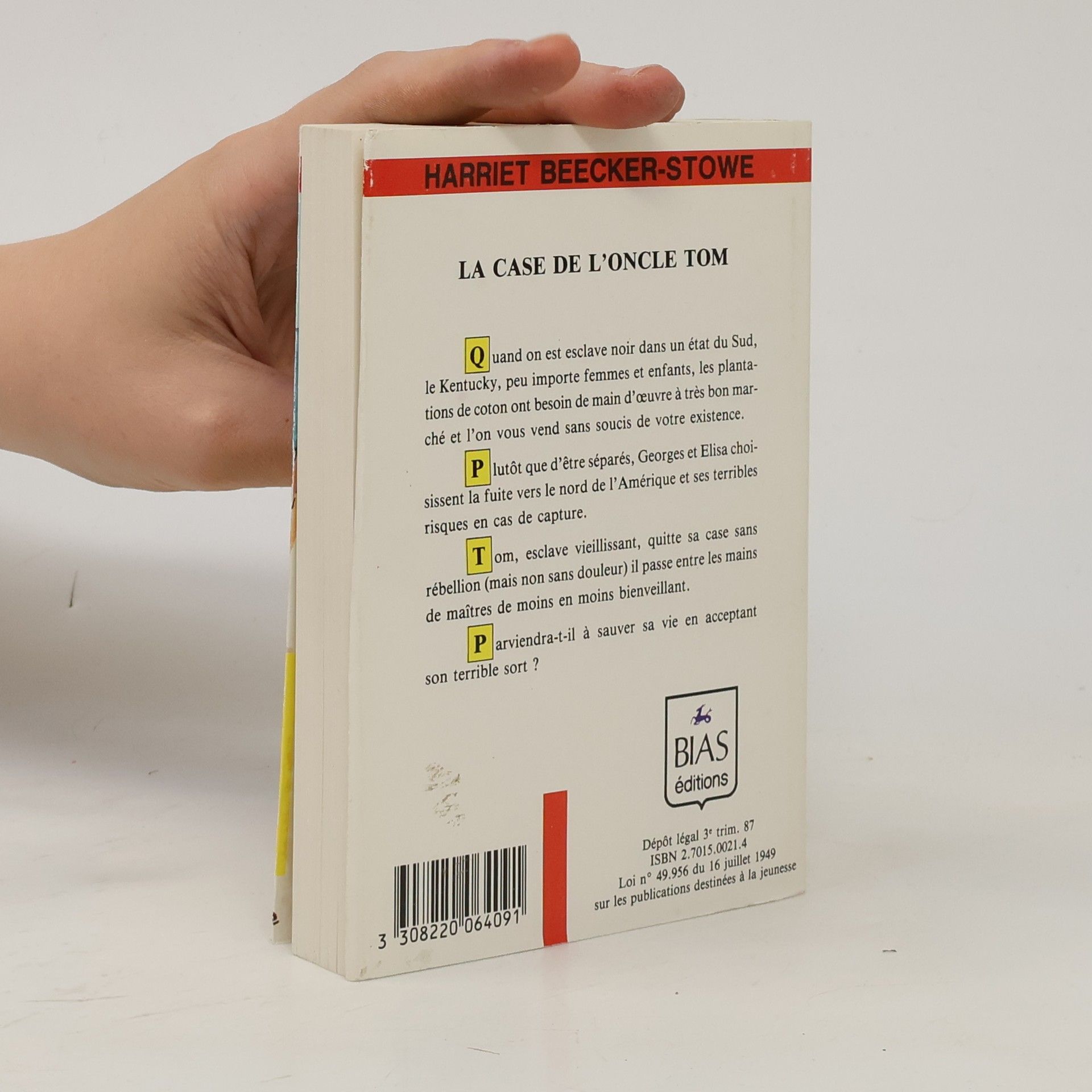 Harriet Becker-Stowe La case de l'oncle Tom