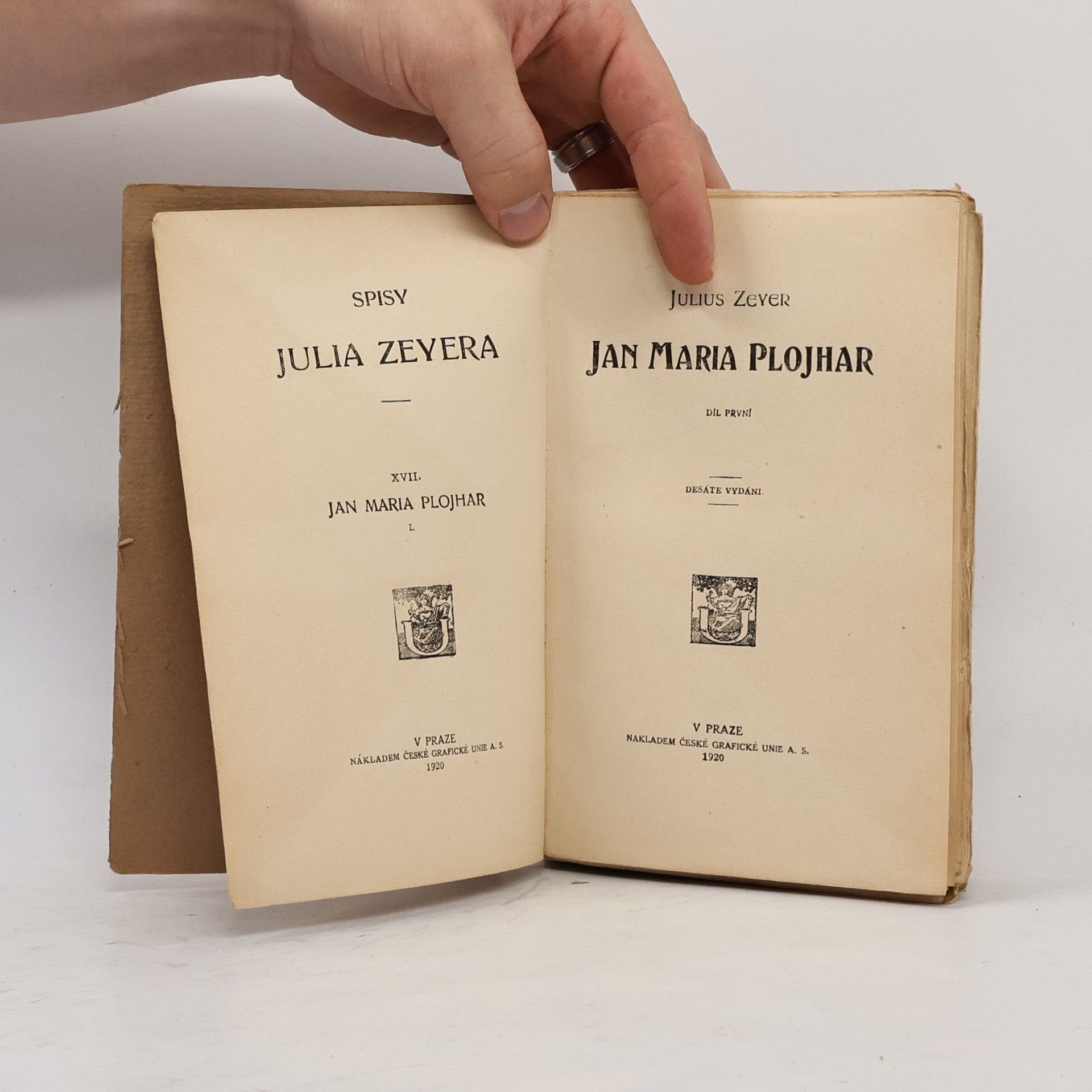 Julius Zeyer Jan Maria Plojhar I.