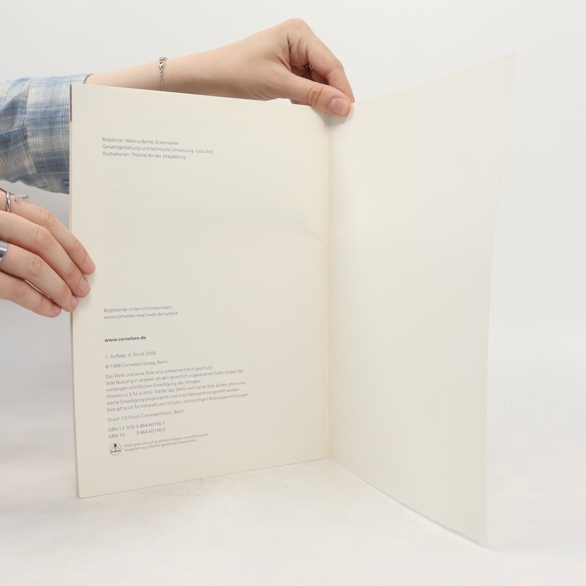 Cornelia Heimbrock Ethik. 5./6. Schuljahr. Arbeitsheft