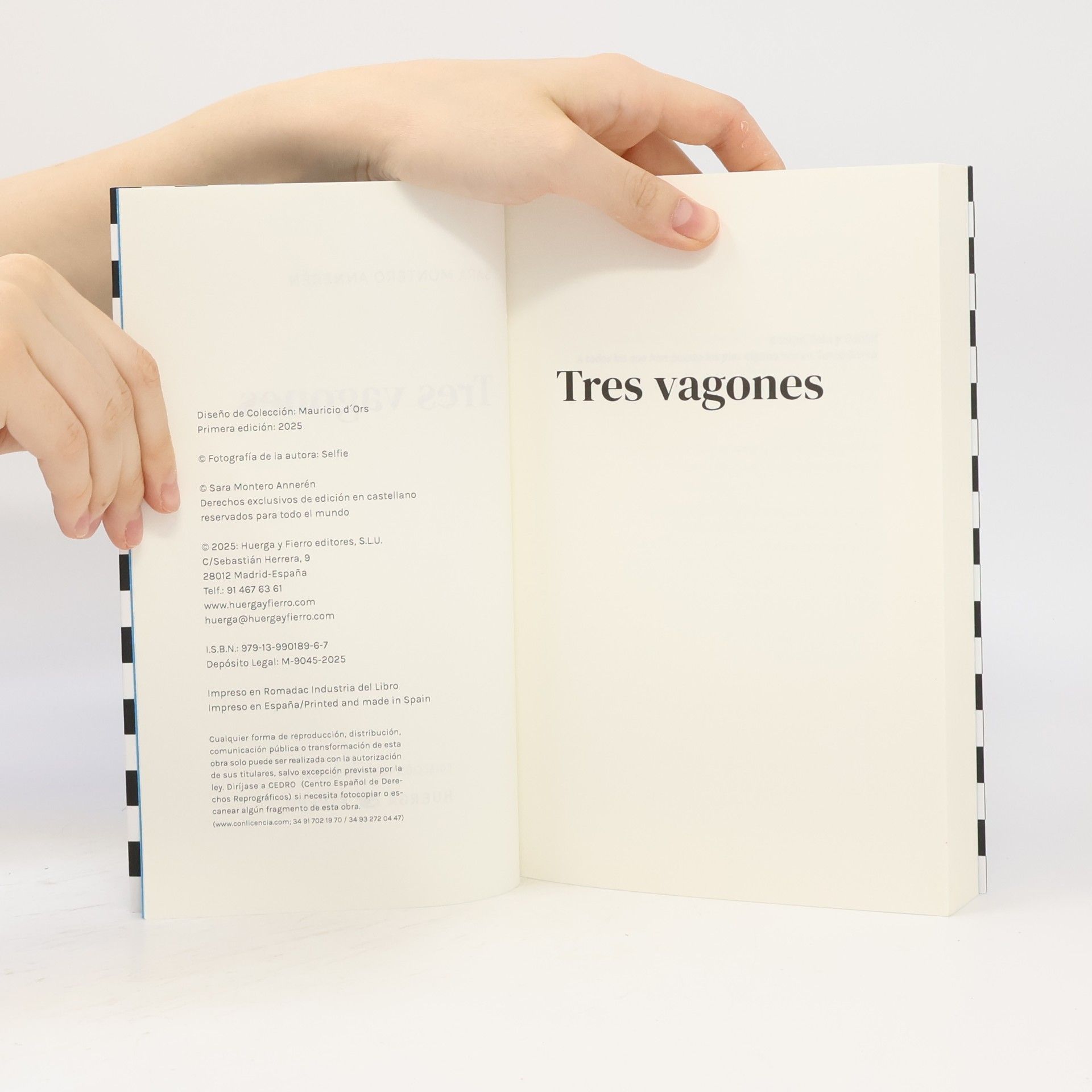 Sara Montero Annerén Colección Narrativa Gnarus - 11: Tres vagones