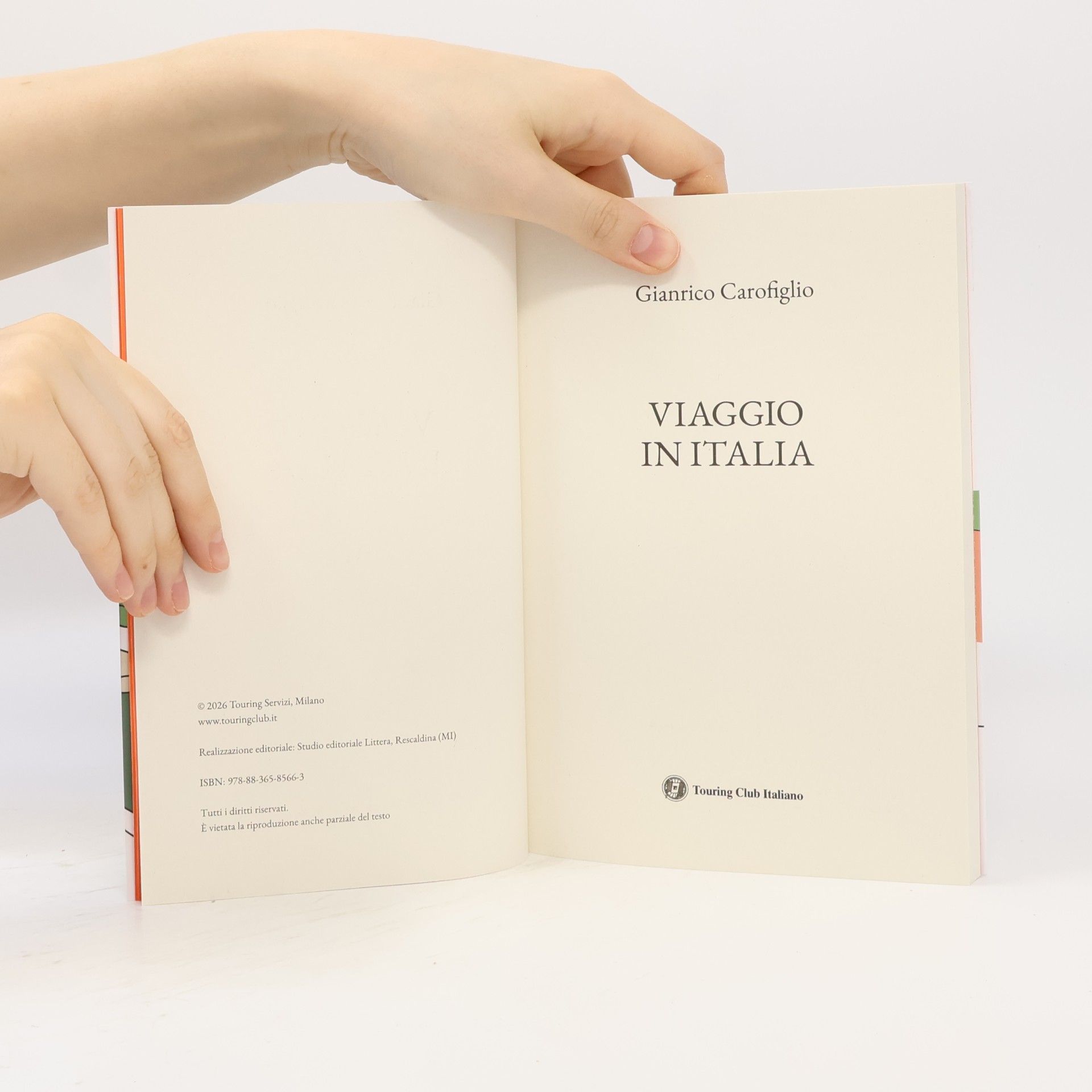Gianrico Carofiglio Andante: Viaggio in Italia