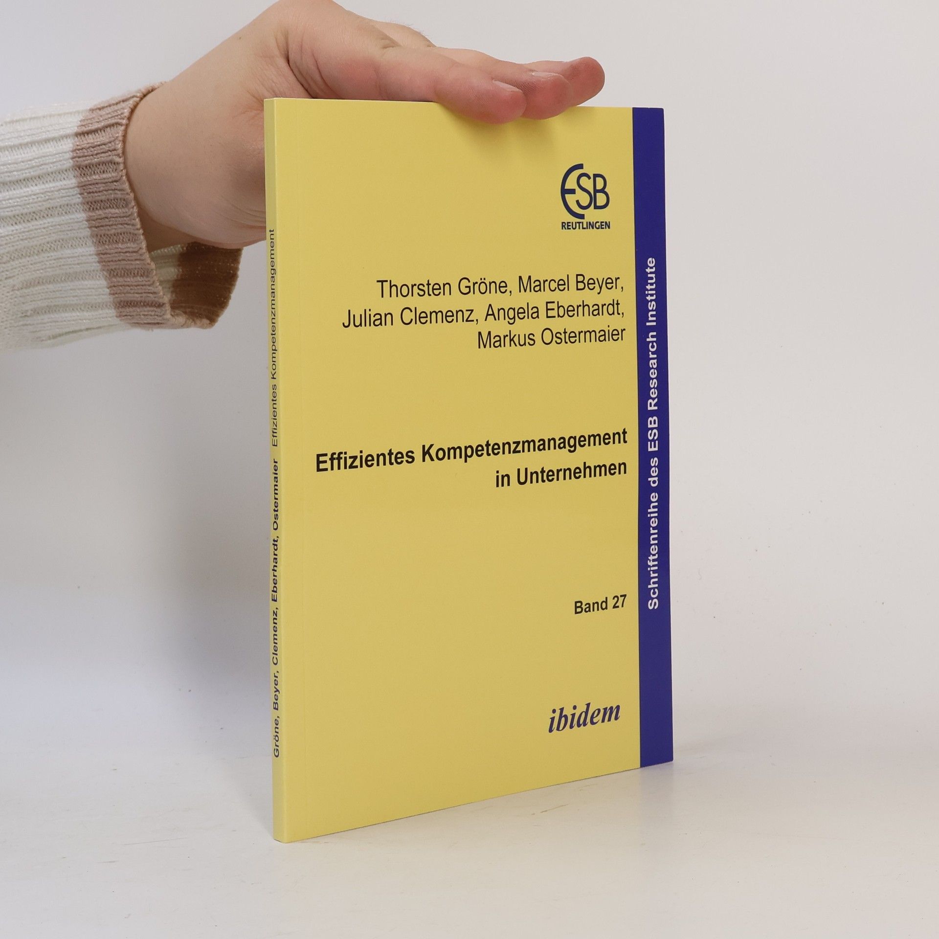 Julian Clemenz Schriftenreihe des ESB Research Institute - 27: Effizientes Kompetenzmanagement in Unternehmen