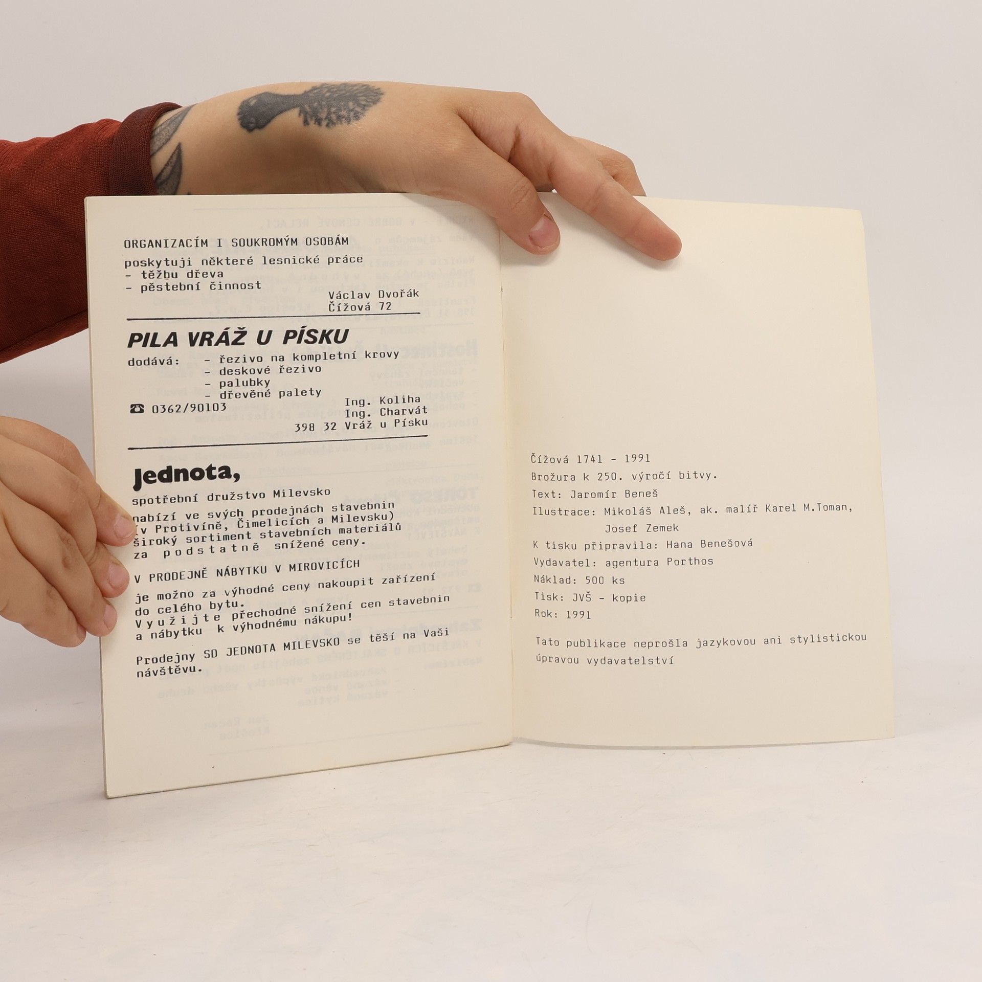 Autorenkollektiv Čížová 1741-1991