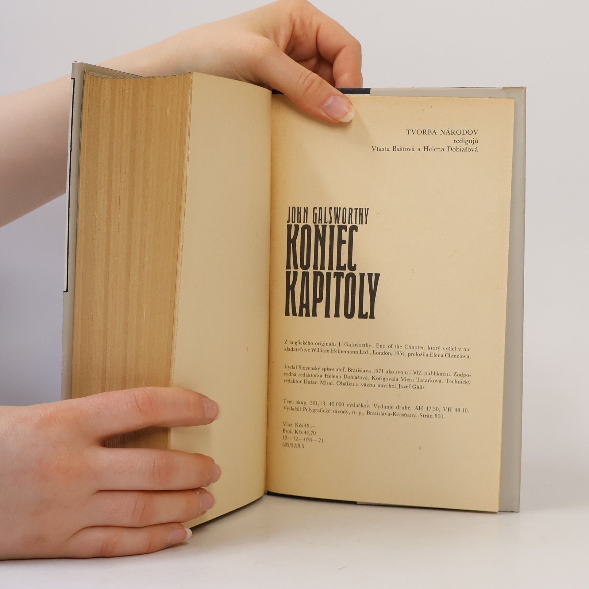 John Galsworthy Koniec kapitoly