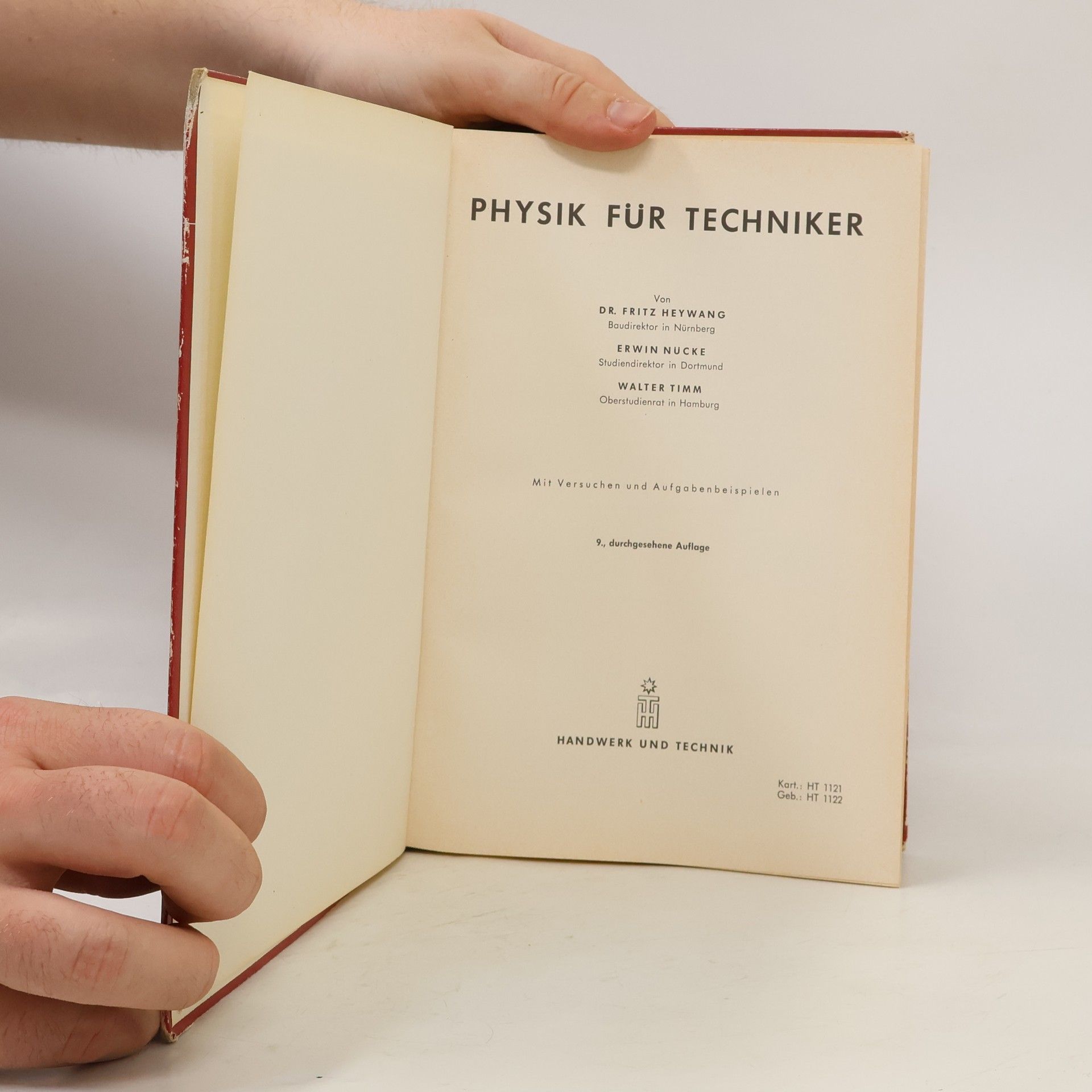 Fritz Heywang Physik für Techniker