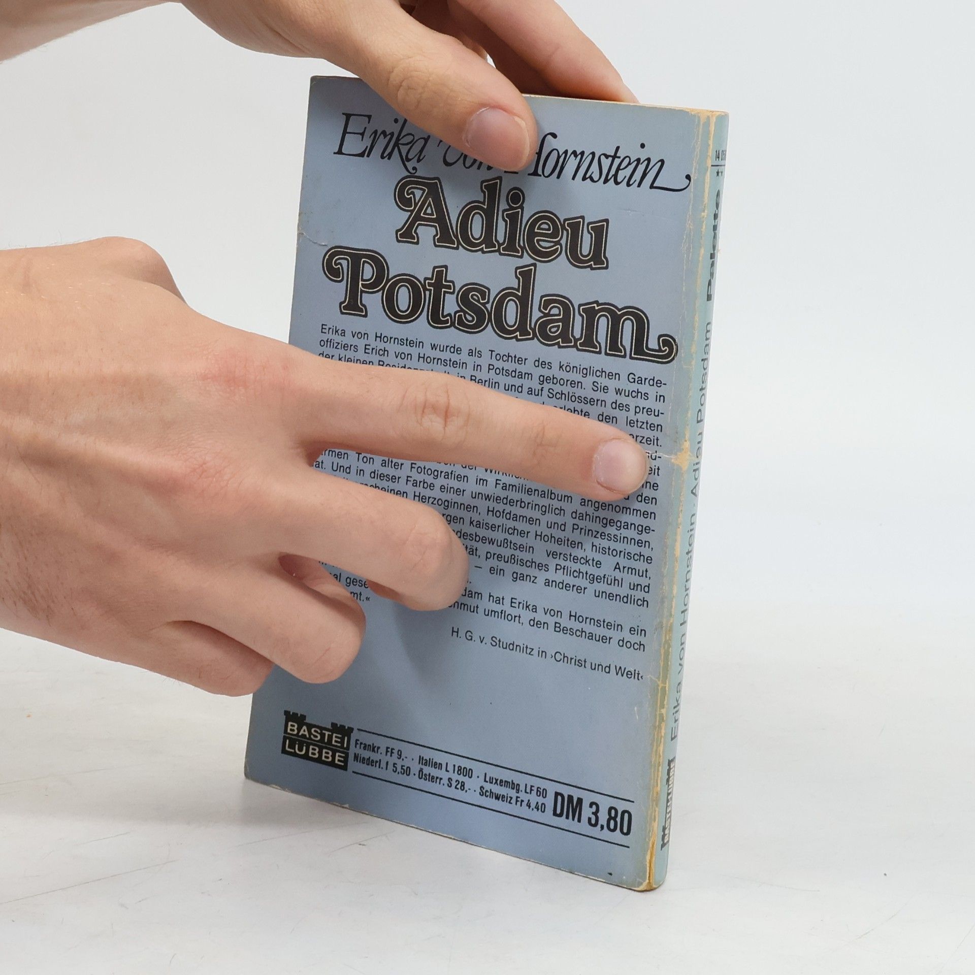 Erika von Hornstein Adieu Potsdam