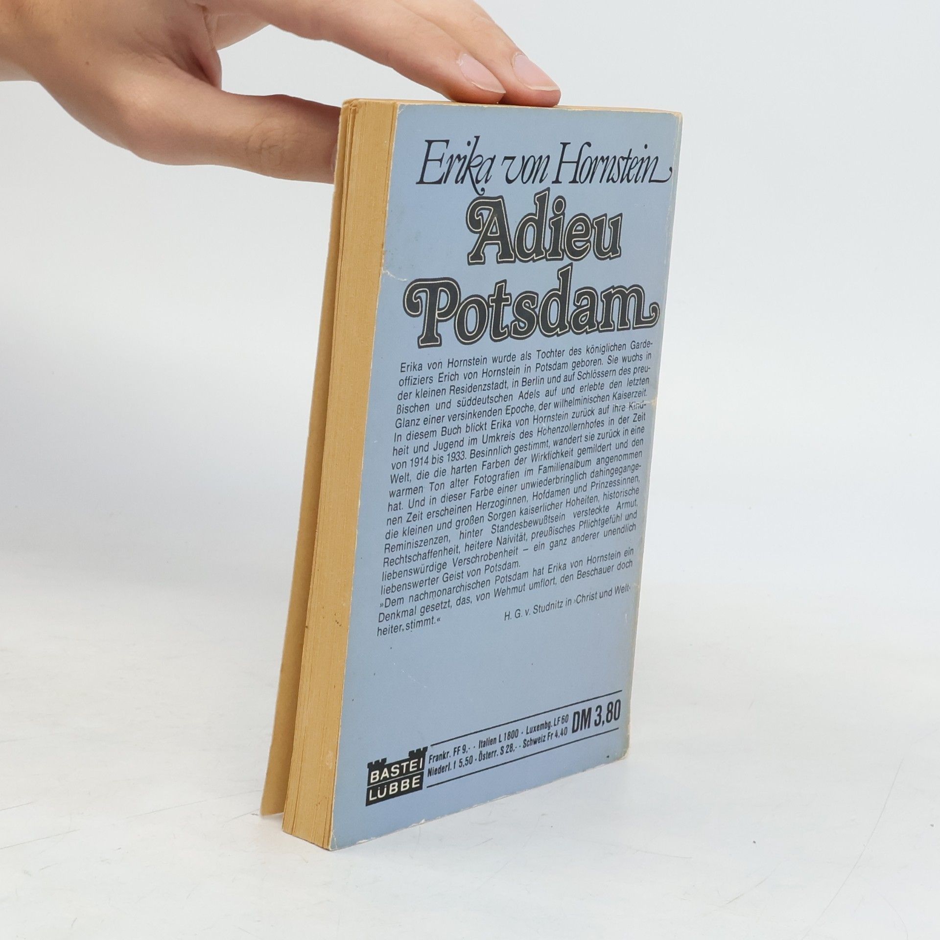 Erika von Hornstein Adieu Potsdam