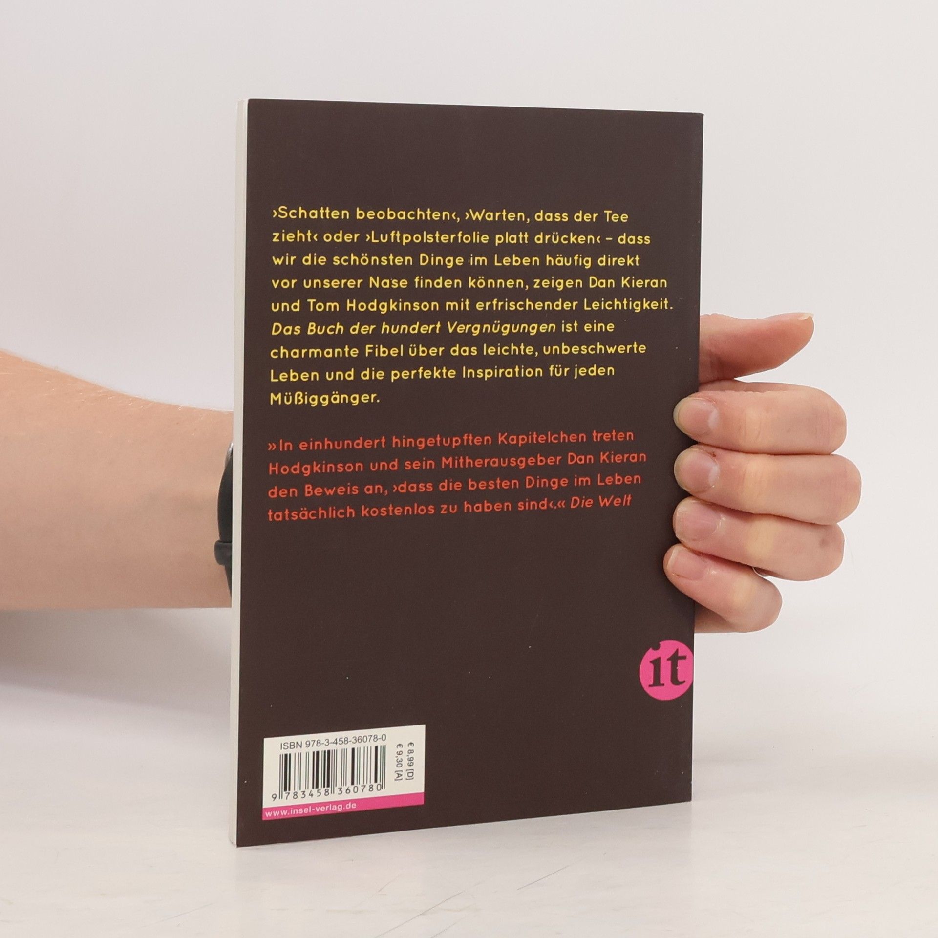 Dan Kieran Das Buch der hundert Vergnügungen