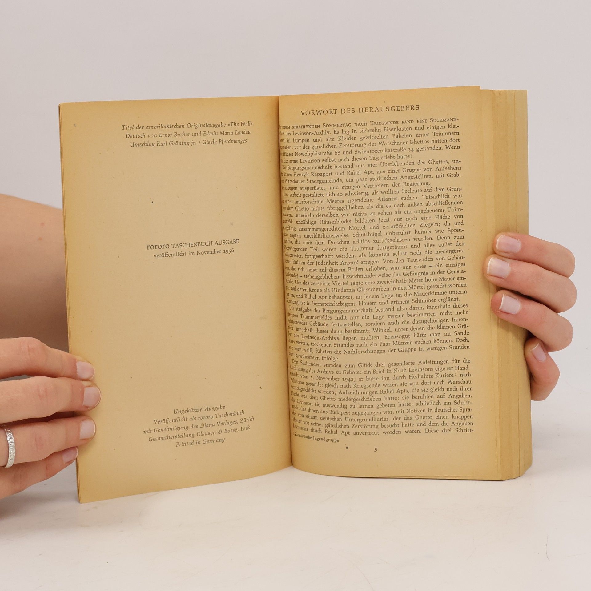 John Hersey Der Wall