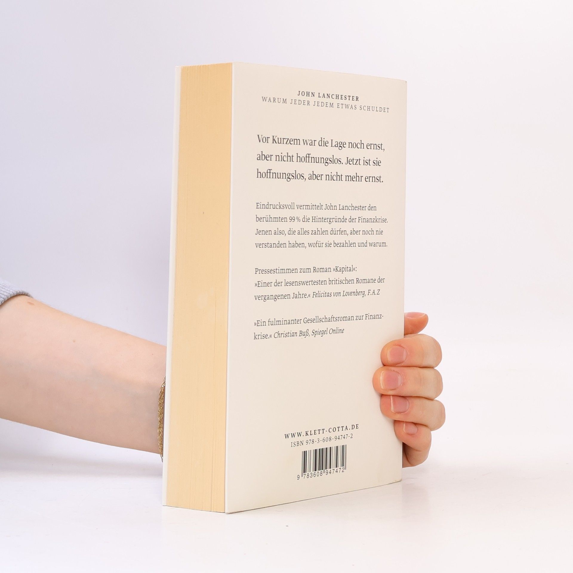 John Lanchester Warum jeder jedem etwas schuldet und keiner jemals etwas zurückzahlt