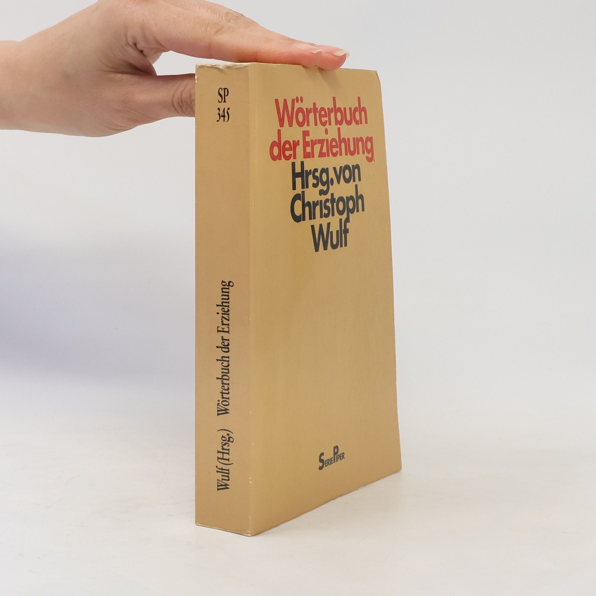 Christoph Wulf Serie Piper - 345: Wörterbuch der Erziehung