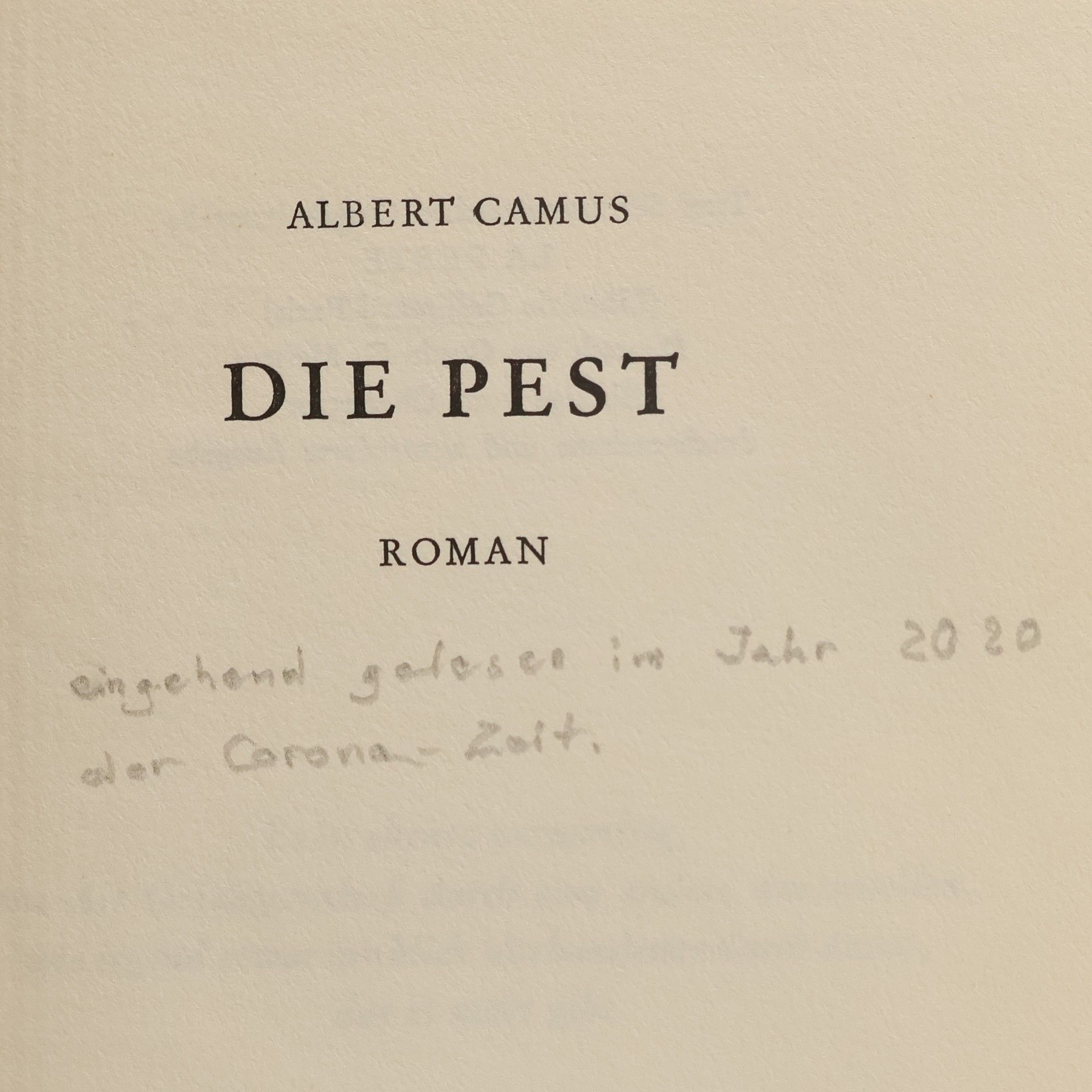 Albert Camus Die Pest