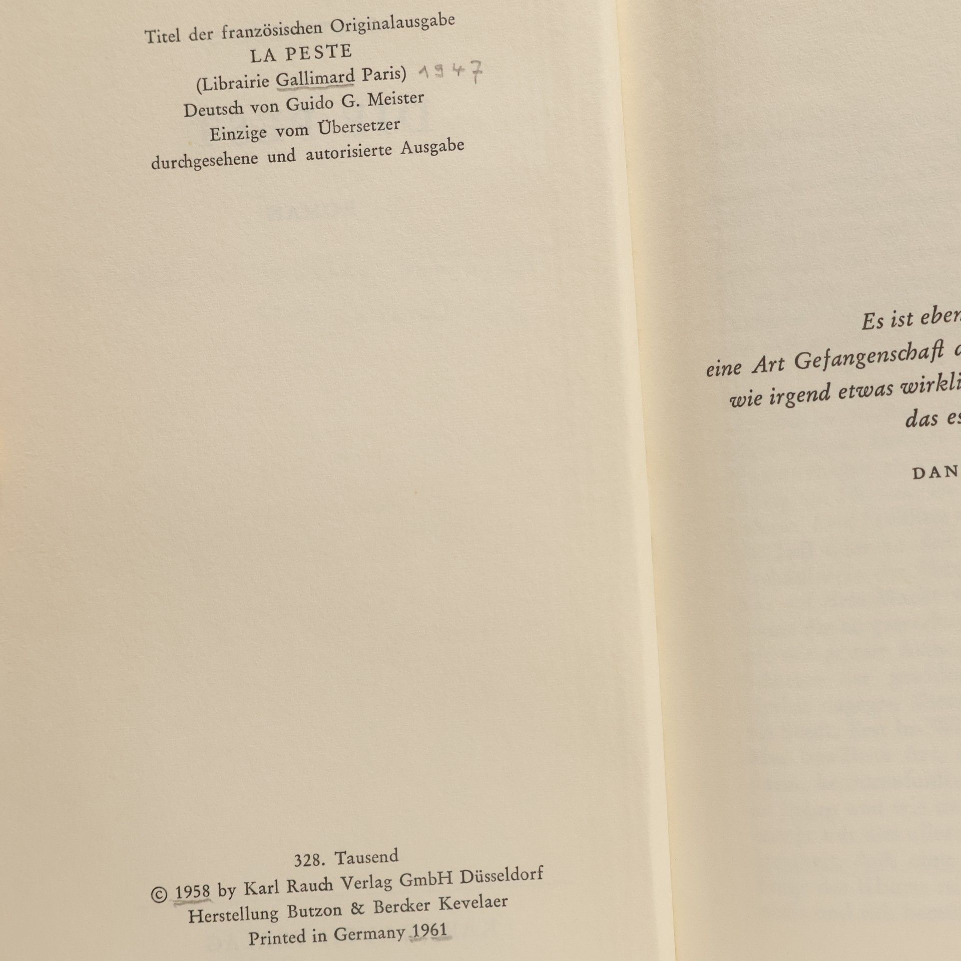 Albert Camus Die Pest