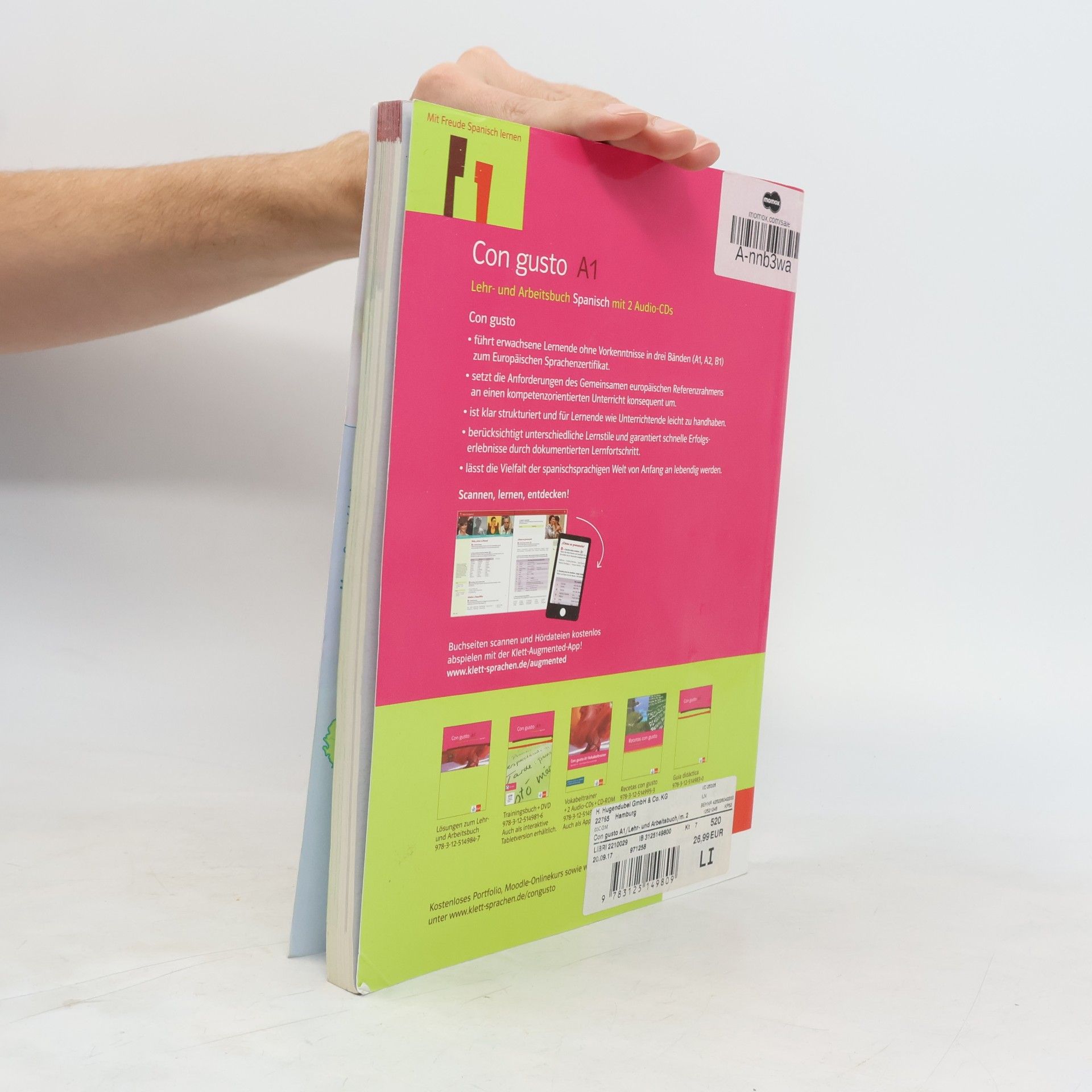 Kolektiv autorů Con gusto A1. Lehr- und Arbeitsbuch Spanisch mit Audios