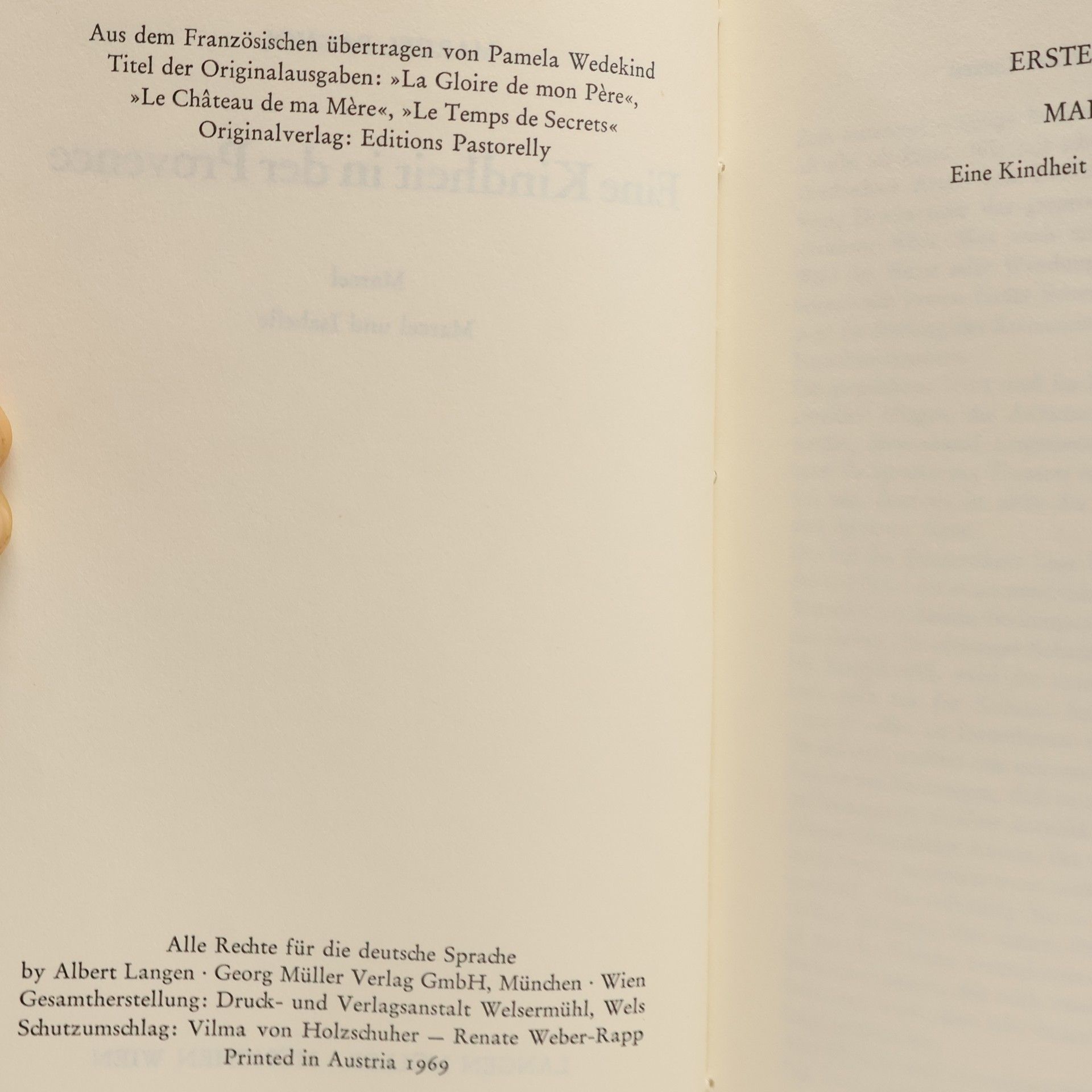 Marcel Pagnol Eine Kindheit in der Provence
