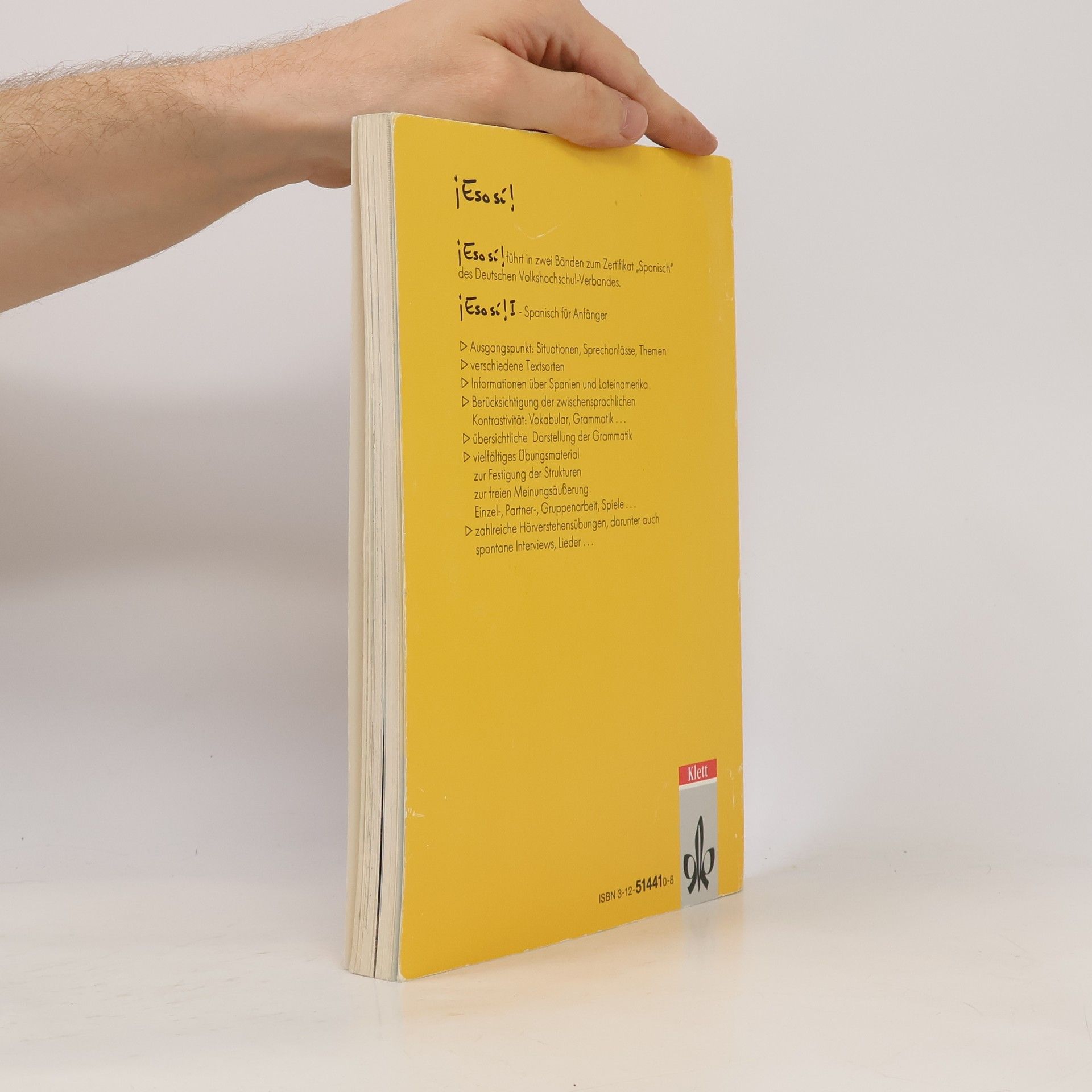 AA.VV. ¡Eso sí! I. Spanisch für Anfänger. Lehrbuch