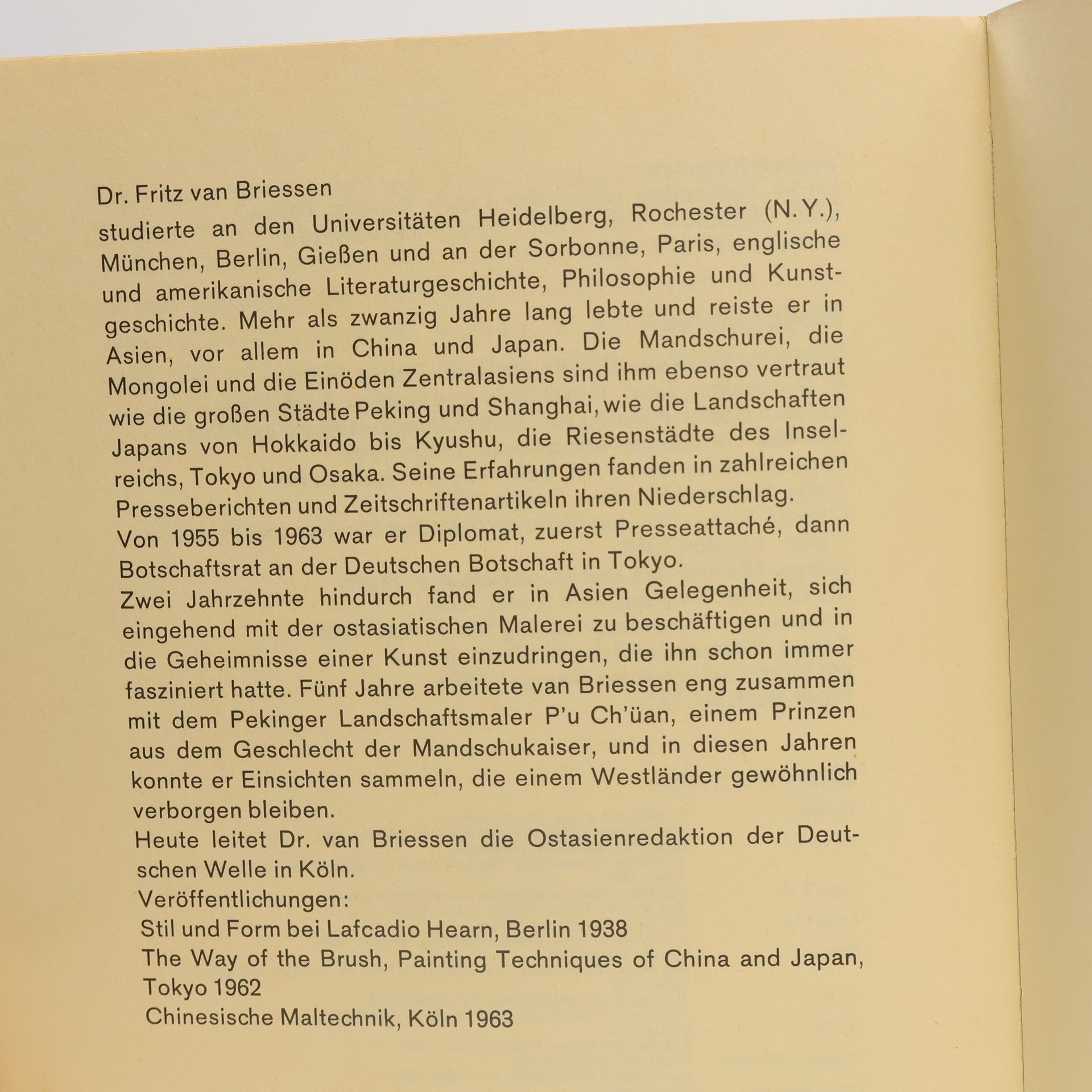 Fritz van Briessen Was ist ein Zen-Gemälde?
