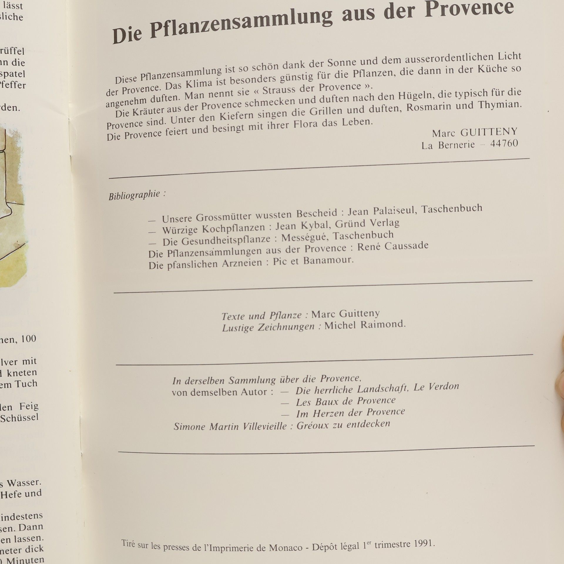 Marc Guitteny Kräuter und Pflanzen aus der Provence