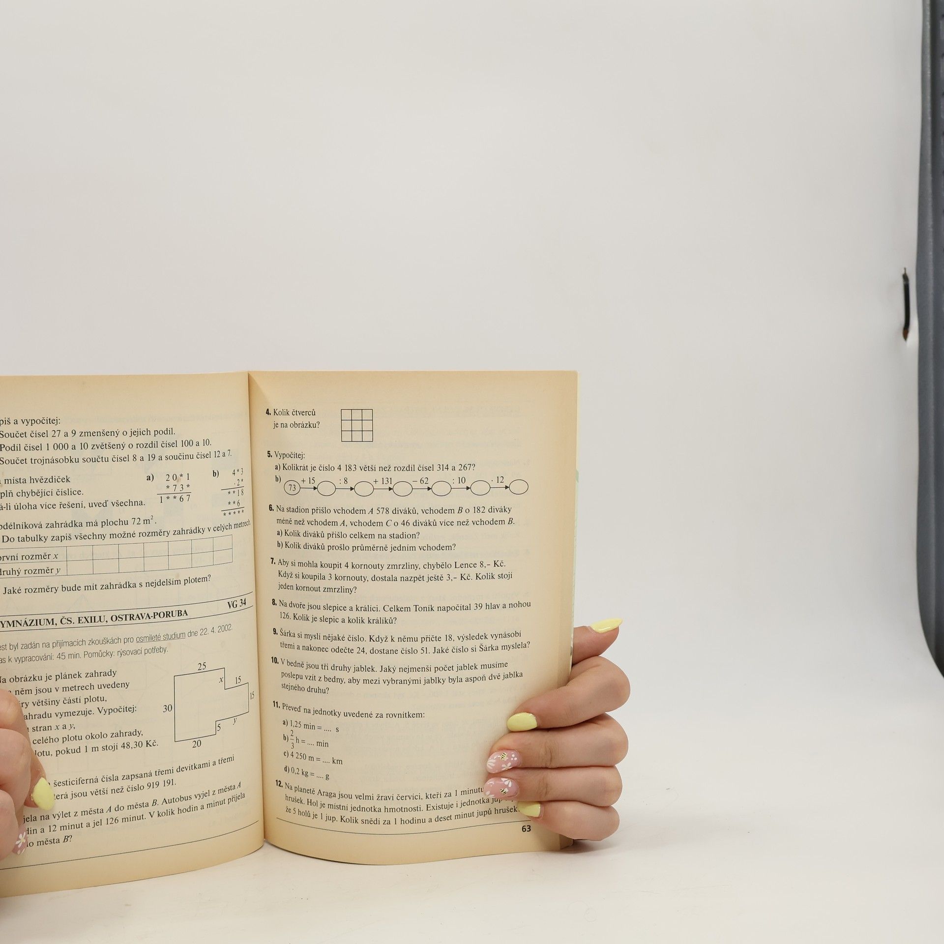 Andrea Havlínová Testy z víceletých gymnázií 2003 : matematika