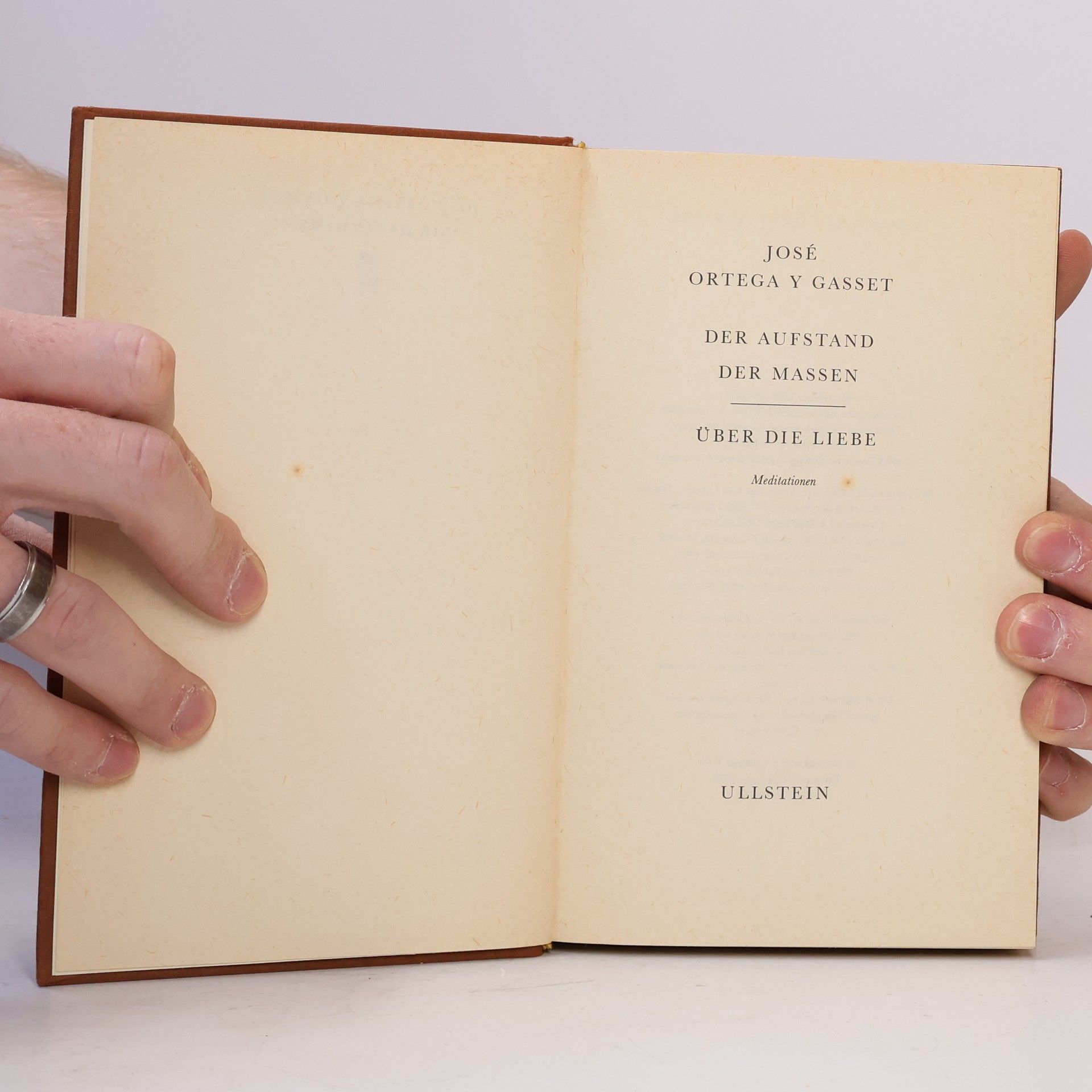 José Ortega y Gasset Die Hauptwerke
