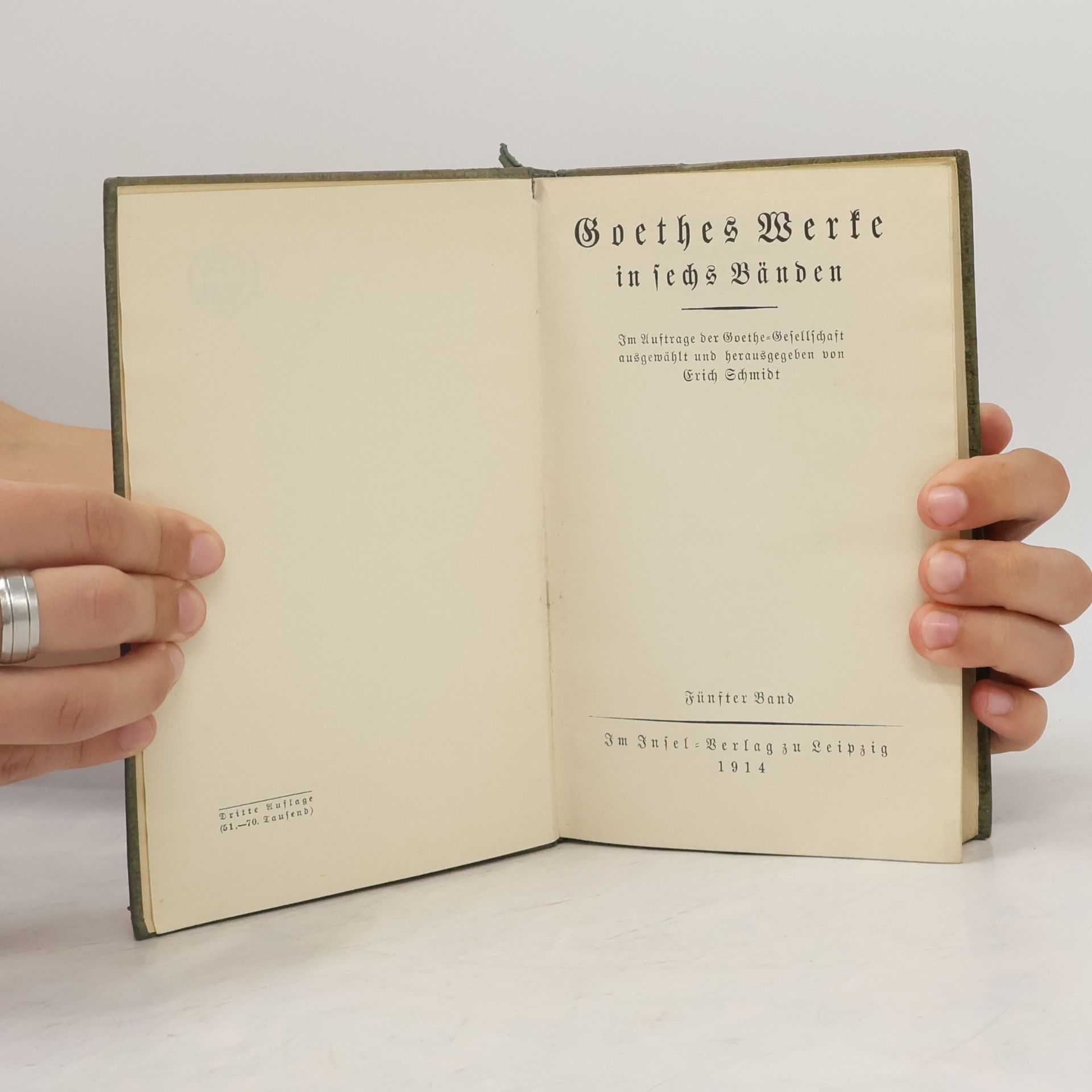 Johann Wolfgang von Goethe Goethes Werke in sechs Bänden