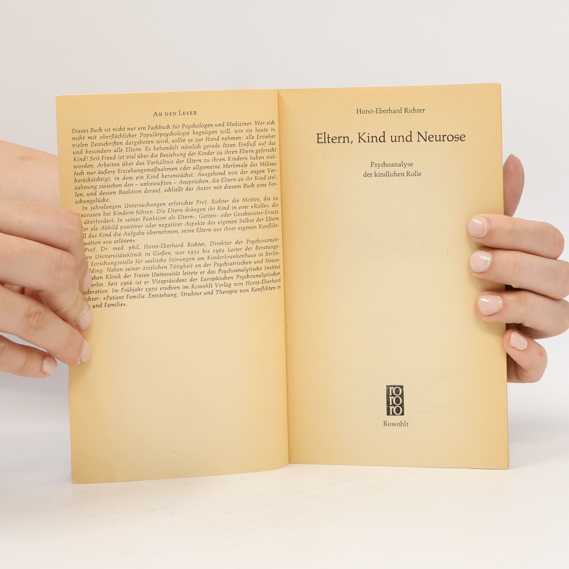 Horst E. Richter Eltern, Kind und Neurose