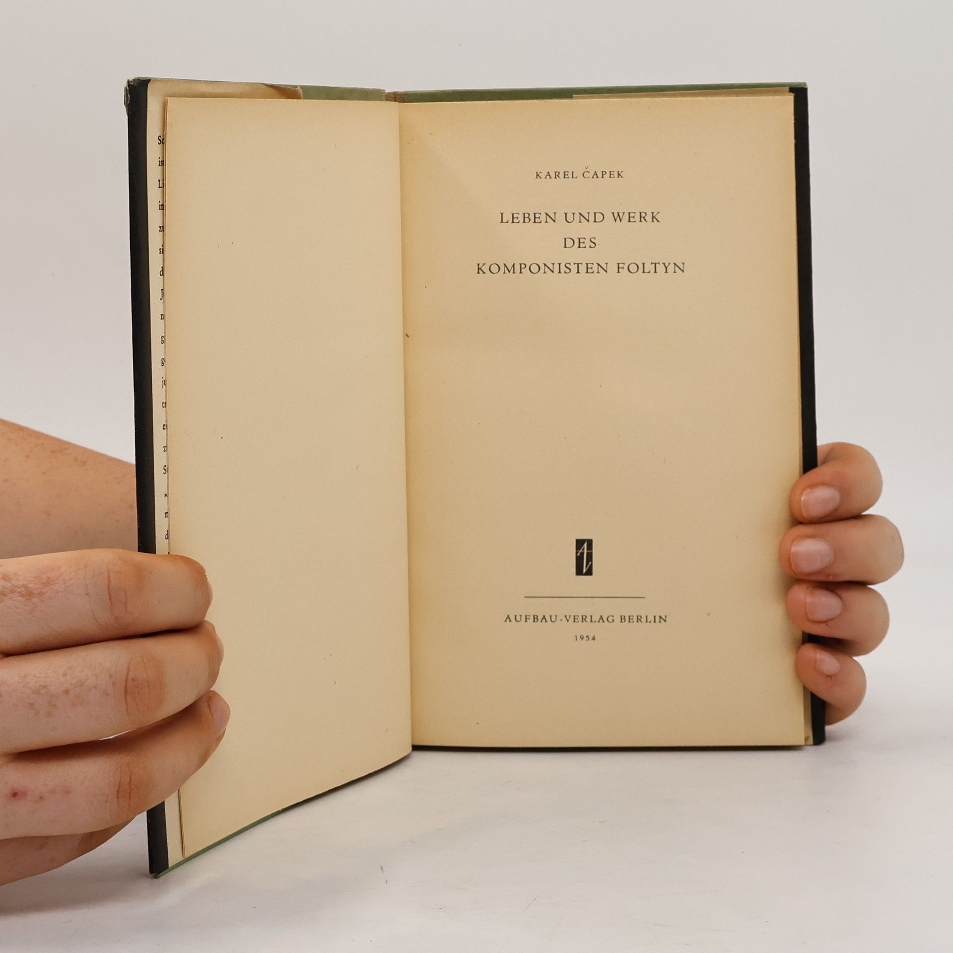 Karel Čapek Leben und Werk des Komponisten Foltyn