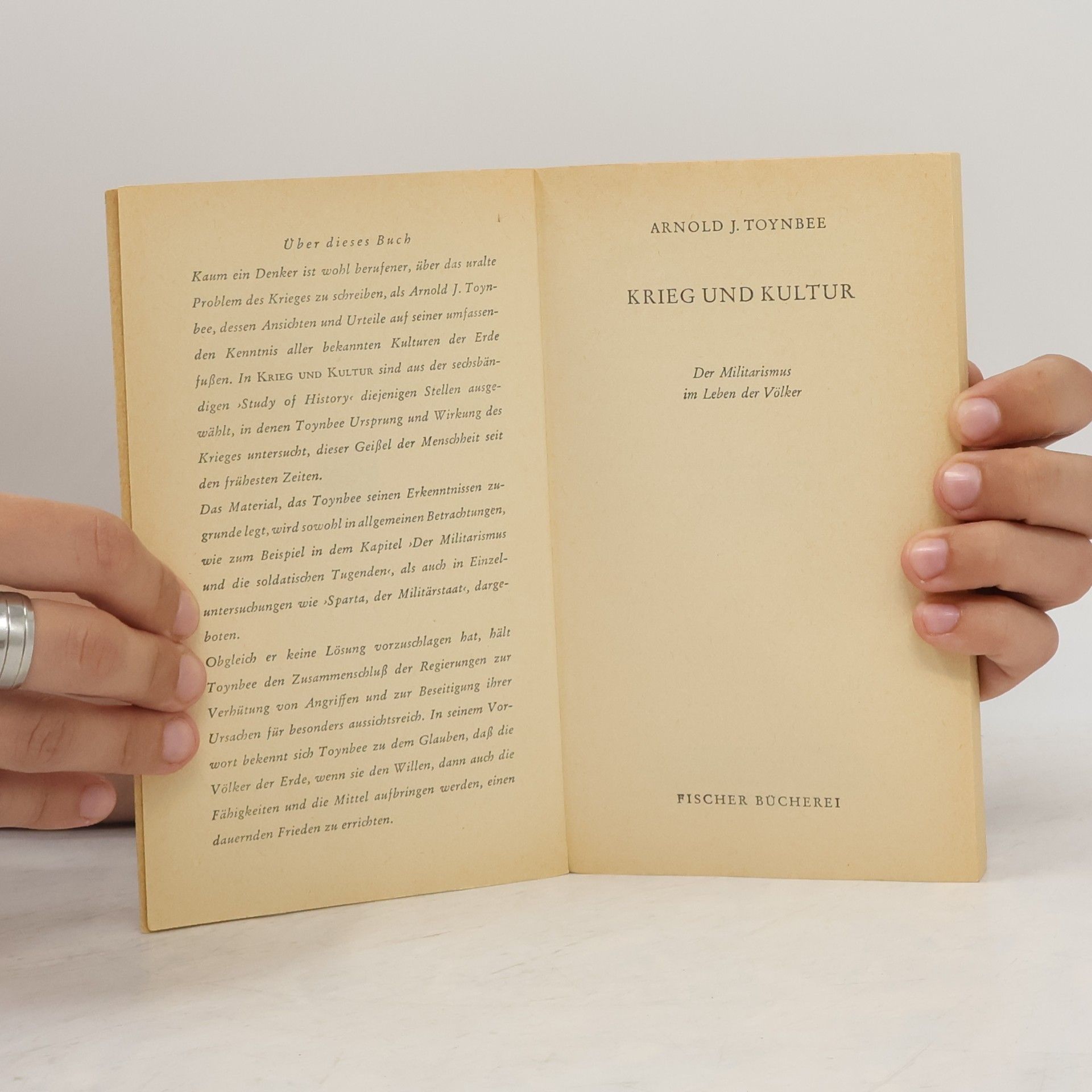 Arnold Toynbee Krieg und Kultur