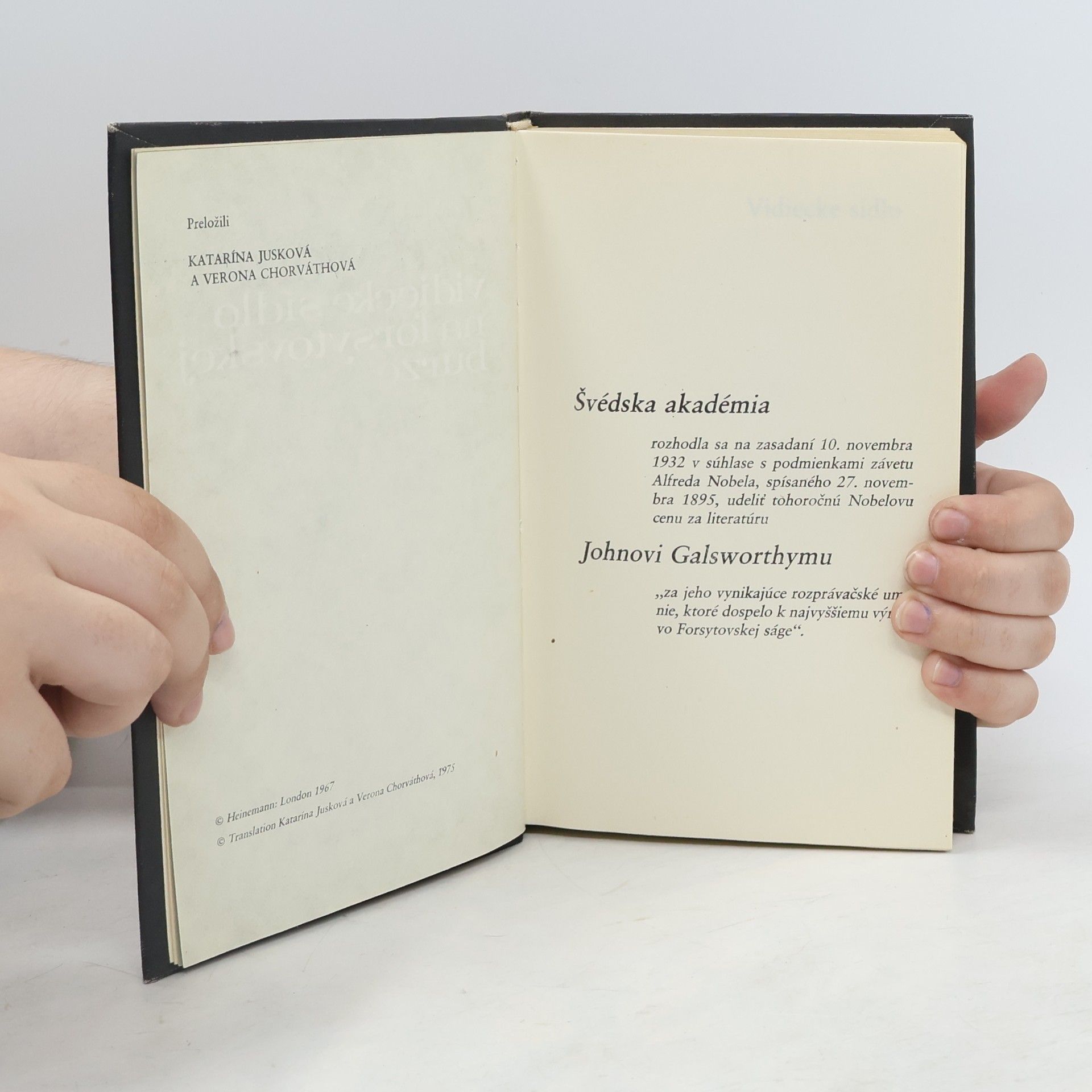 John Galsworthy Vidiecke sídlo na forsytovskej burze