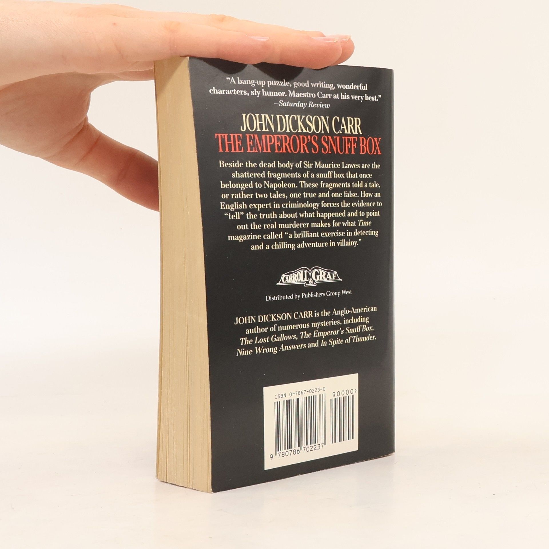 John Dickson Carr The Emperor's Snuff-Box