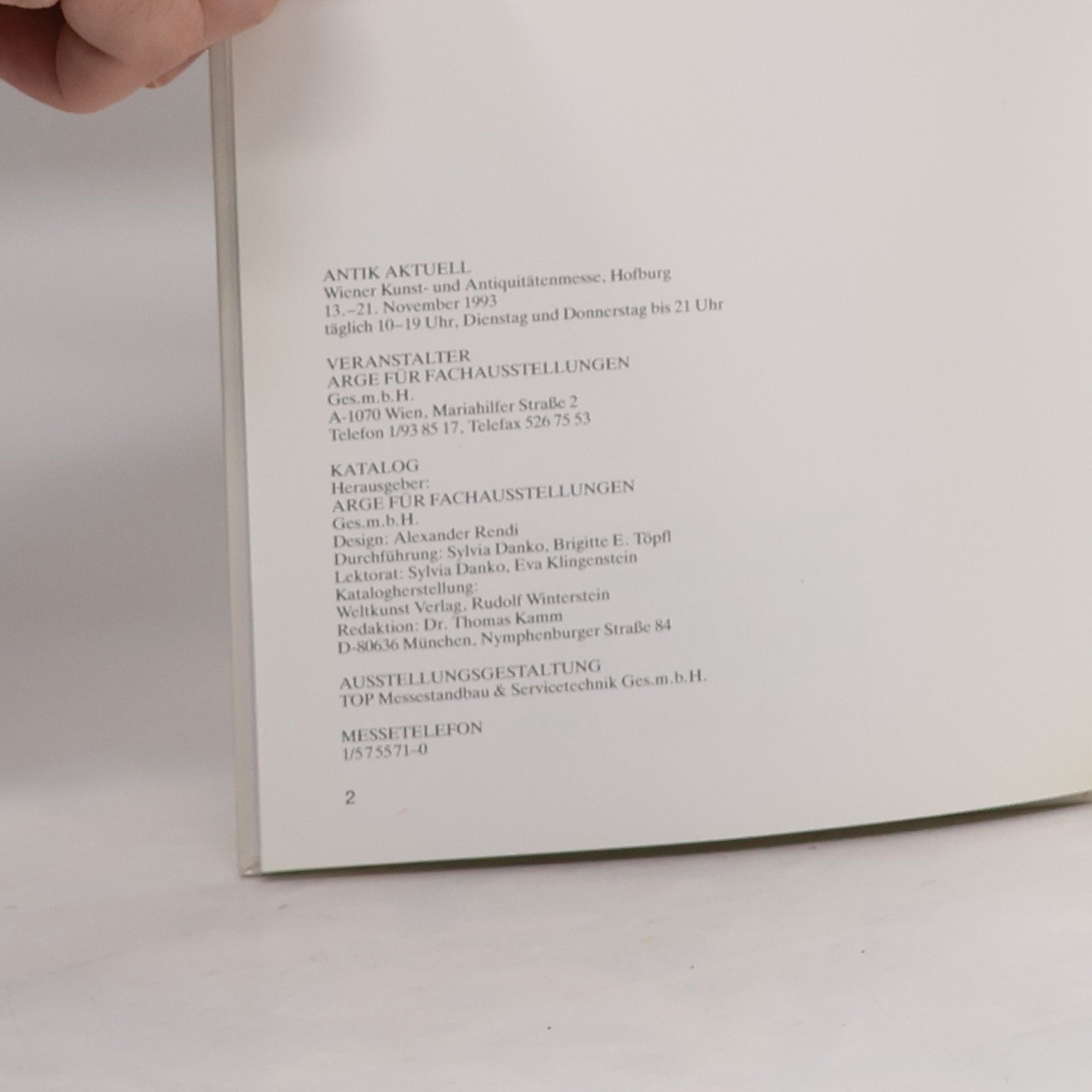 Autores varios Hofburg 1993