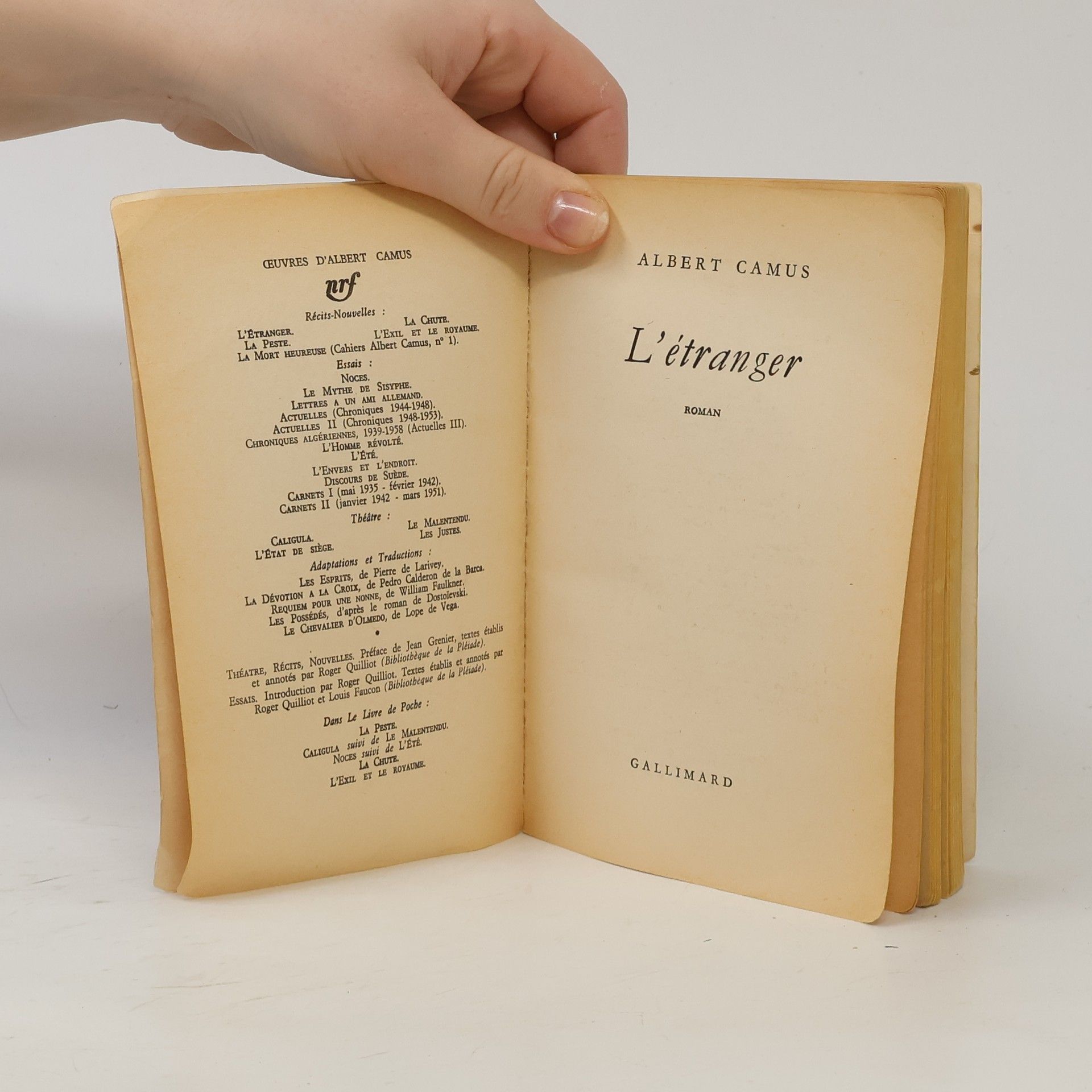 Albert Camus L'étranger