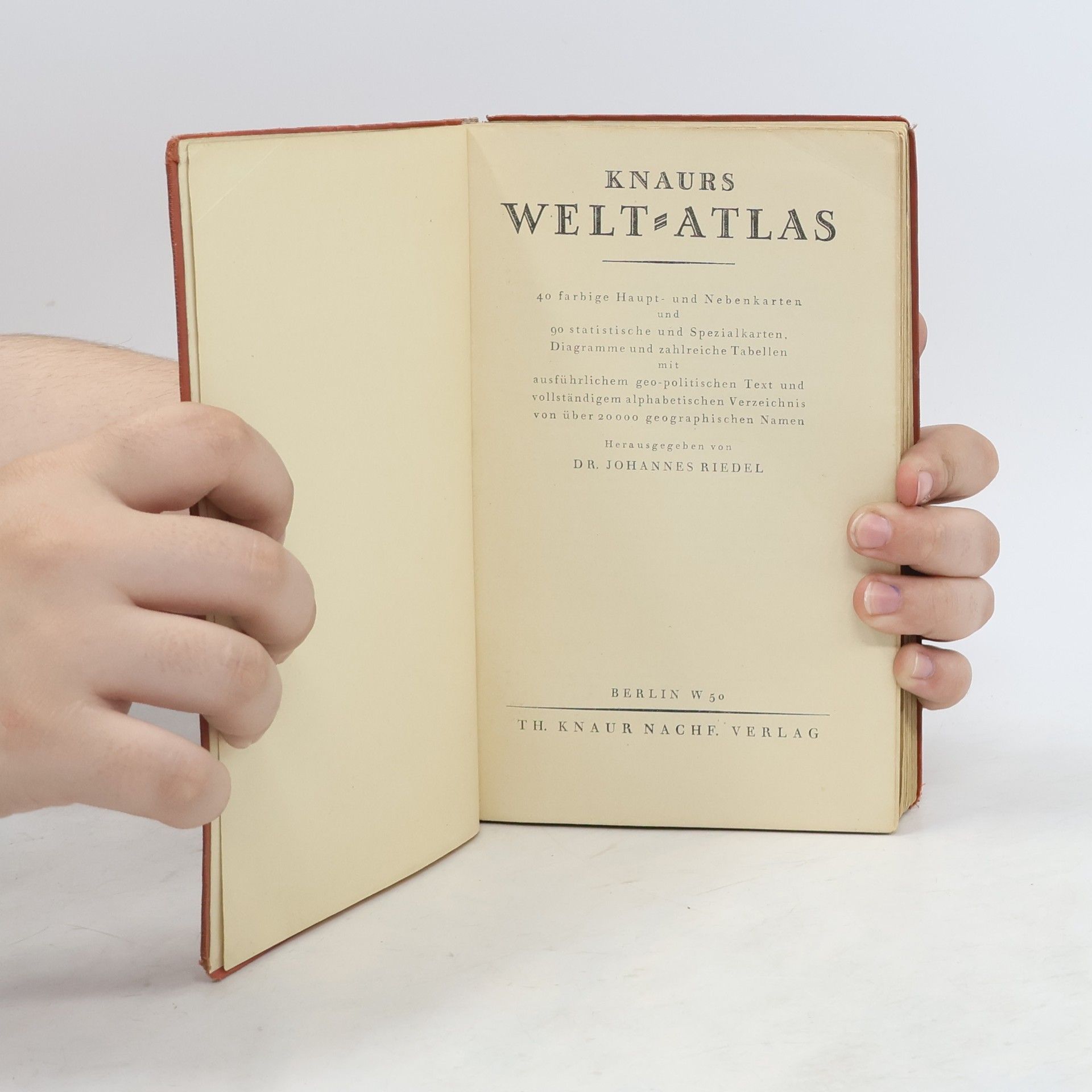 Johannes Riedel Knaurs Welt-Atlas