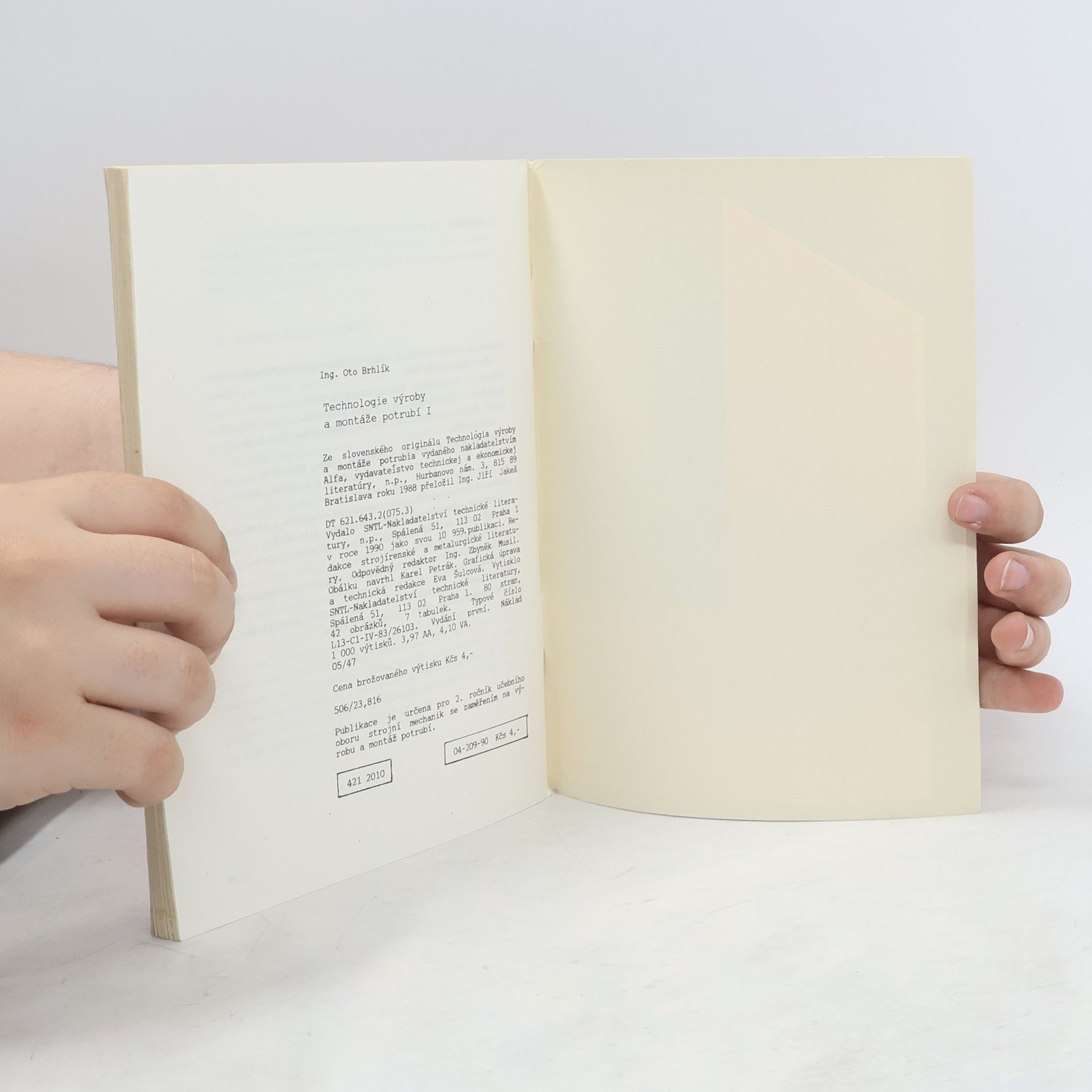 list mode author show Oto Brhlík Technologie výroby a montáž potrubí I.