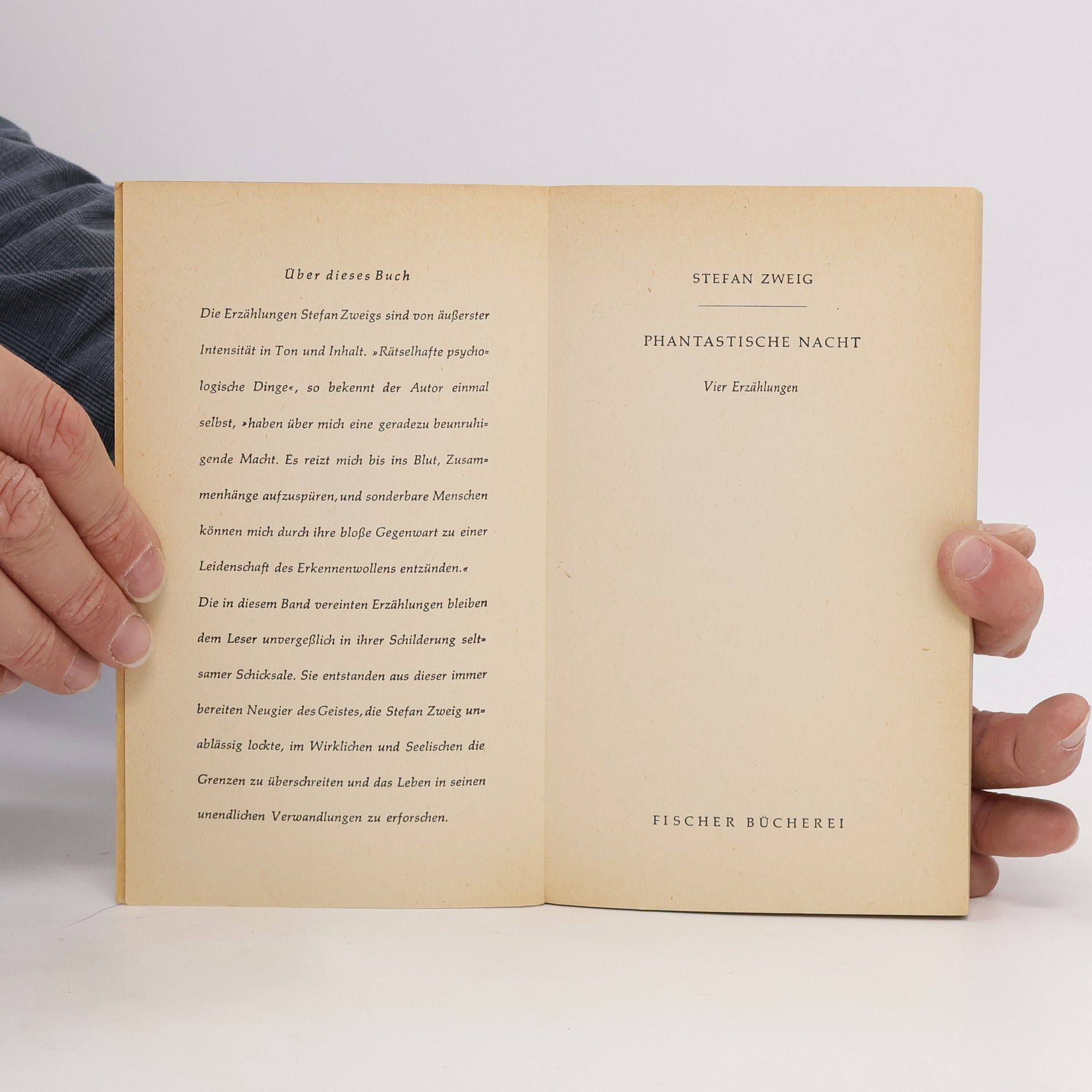 Stefan Zweig Phantastische Nacht