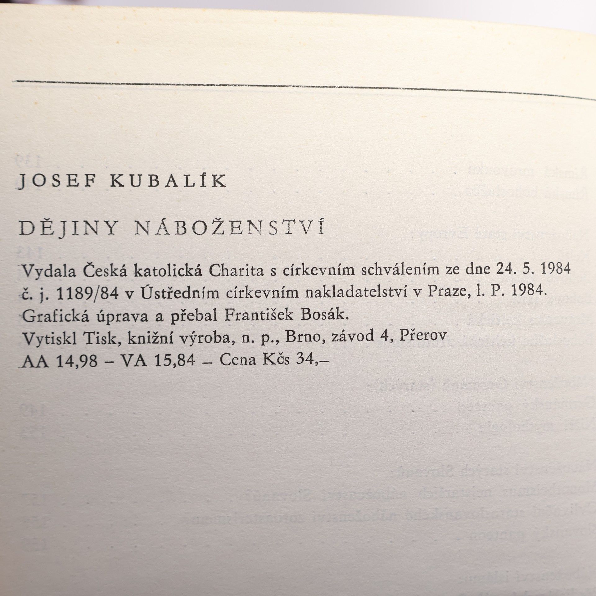 Josef Kubalík Dějiny náboženství