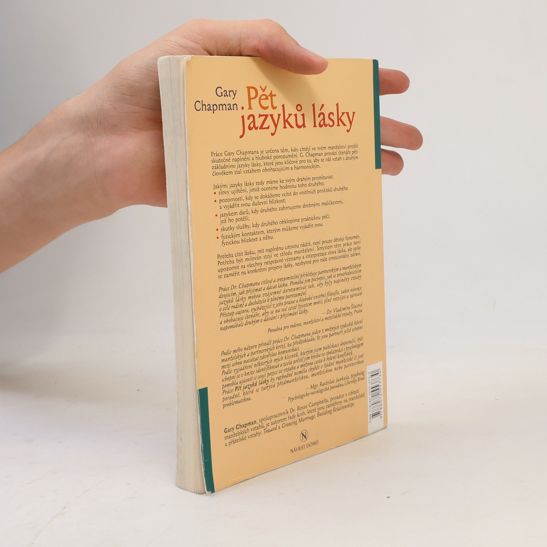 Gary Chapman Pět jazyků lásky