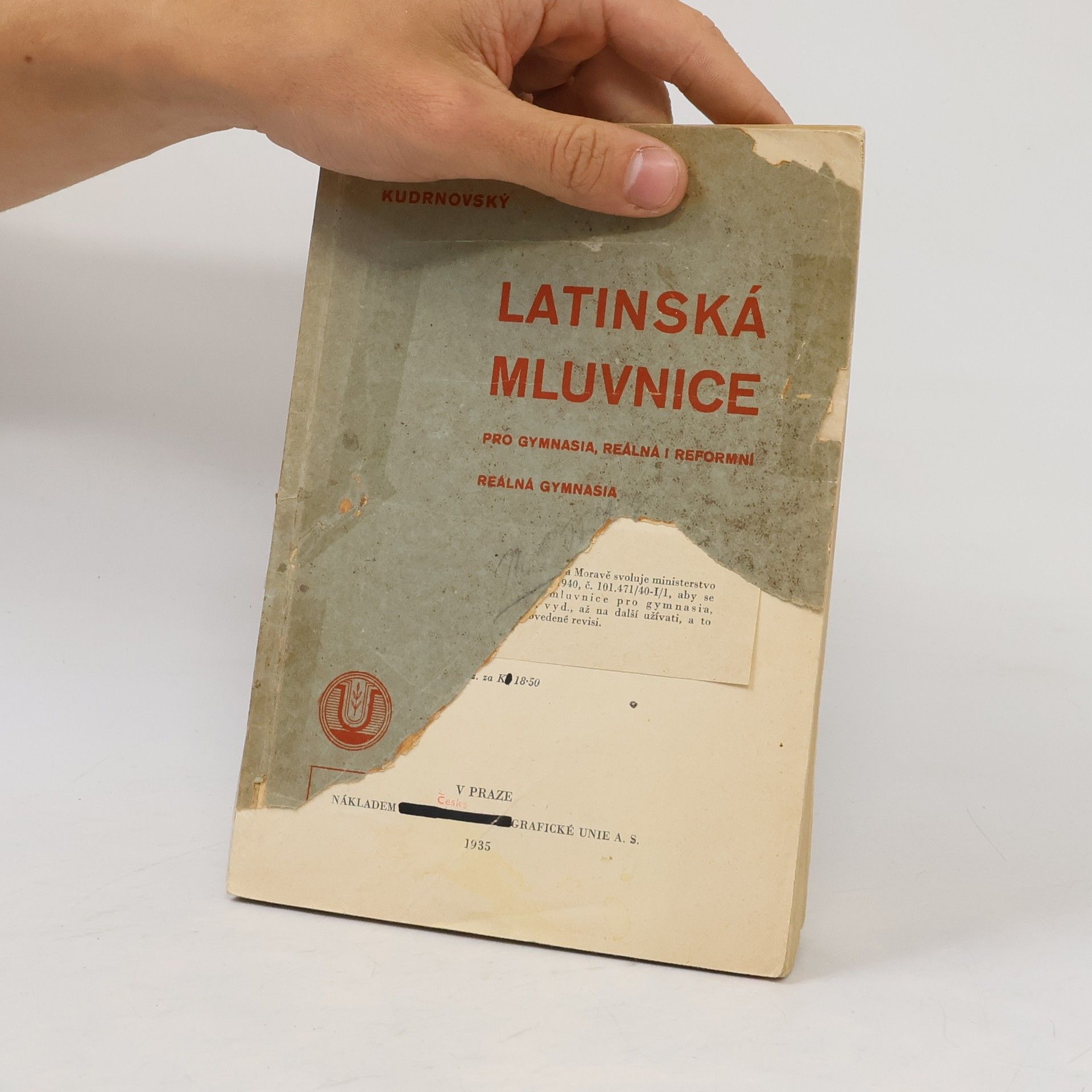 Kudrnovský Latinská mluvnice