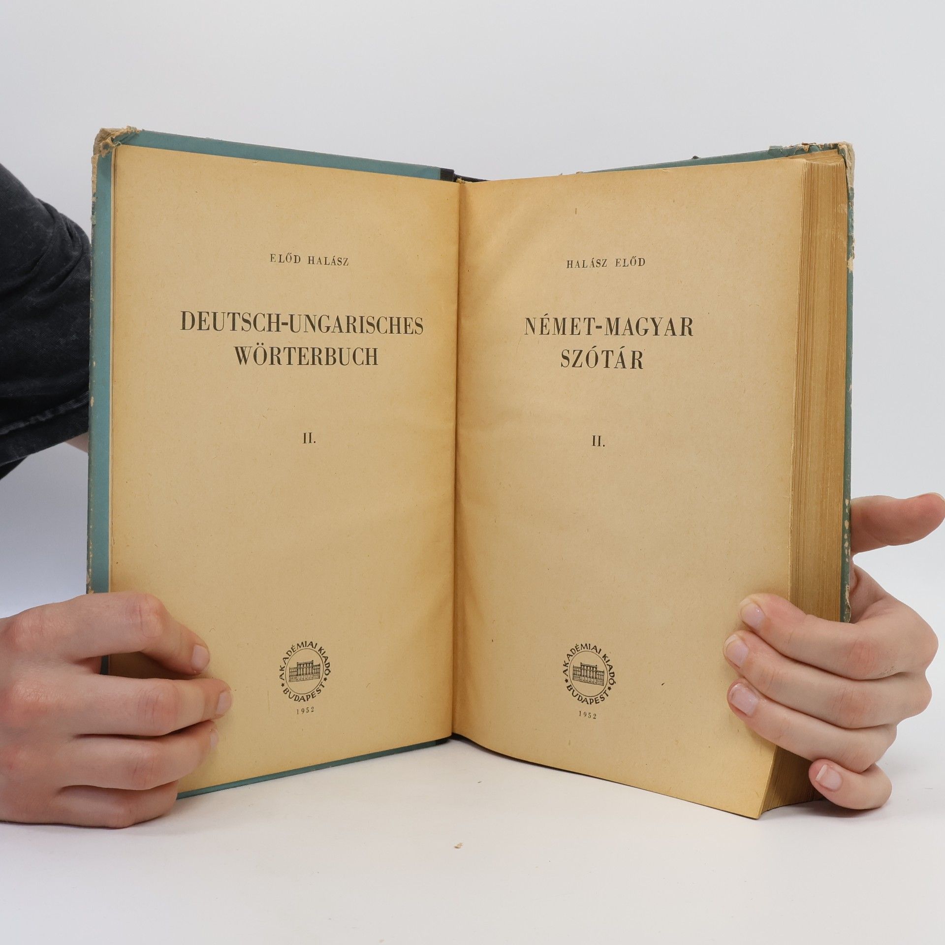Előd Halász Deutsch-Ungarisches Wörterbuch II.