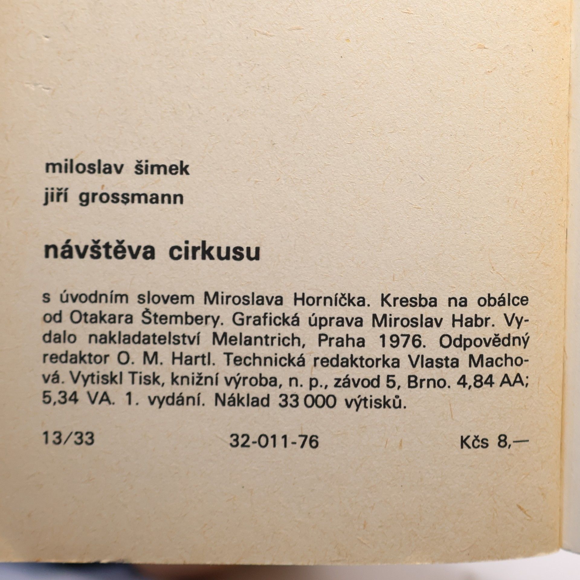 Miloslav Šimek Návštěva cirkusu