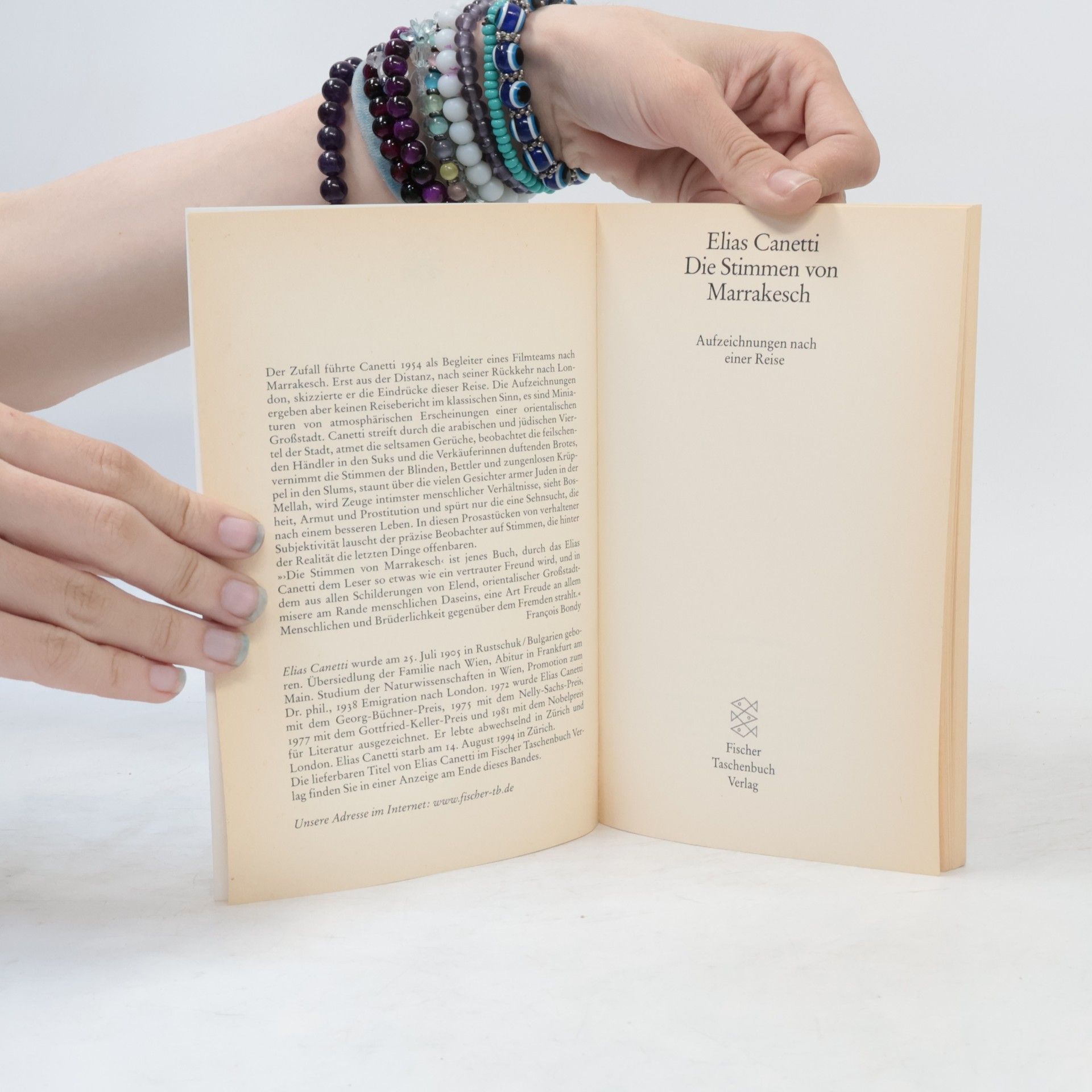Elias Canetti Die Stimmen von Marrakesch Fischer