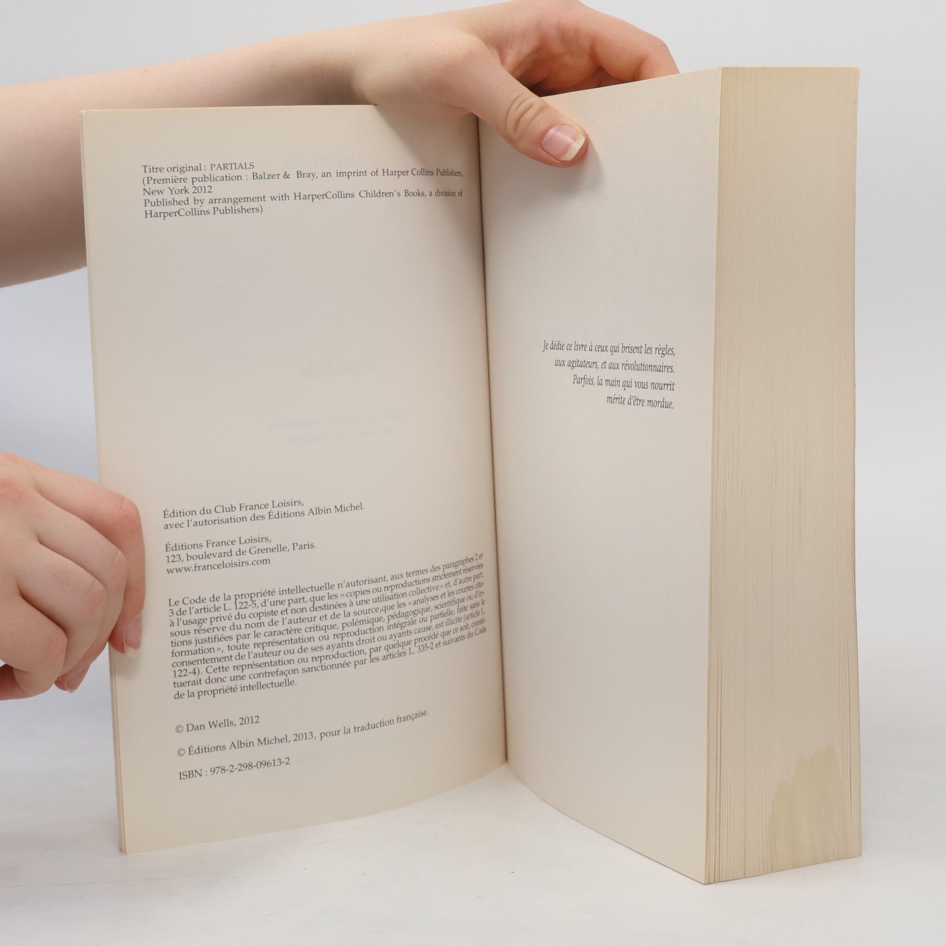 Dan Wells Partials