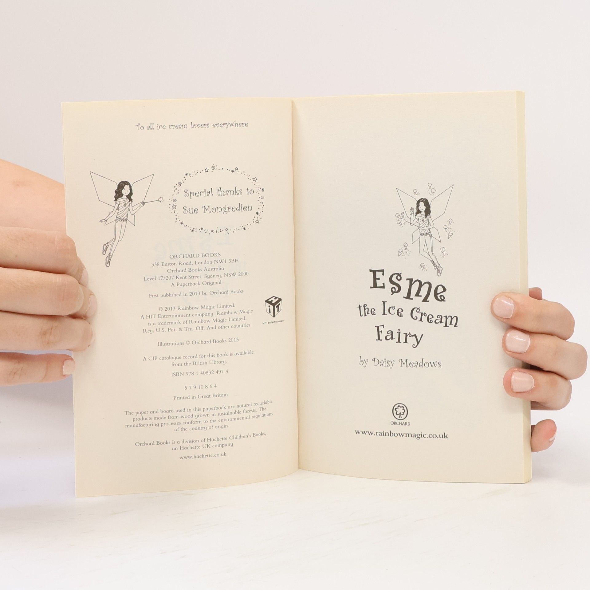 Daisy Meadows Rainbow Magic: Esme the Ice Cream Fairy