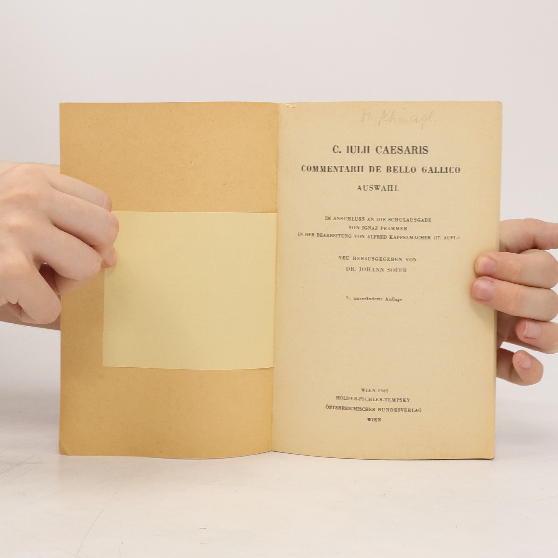 Rudolf Scheer C. Julii Caesaris commentarii de bello Gallico