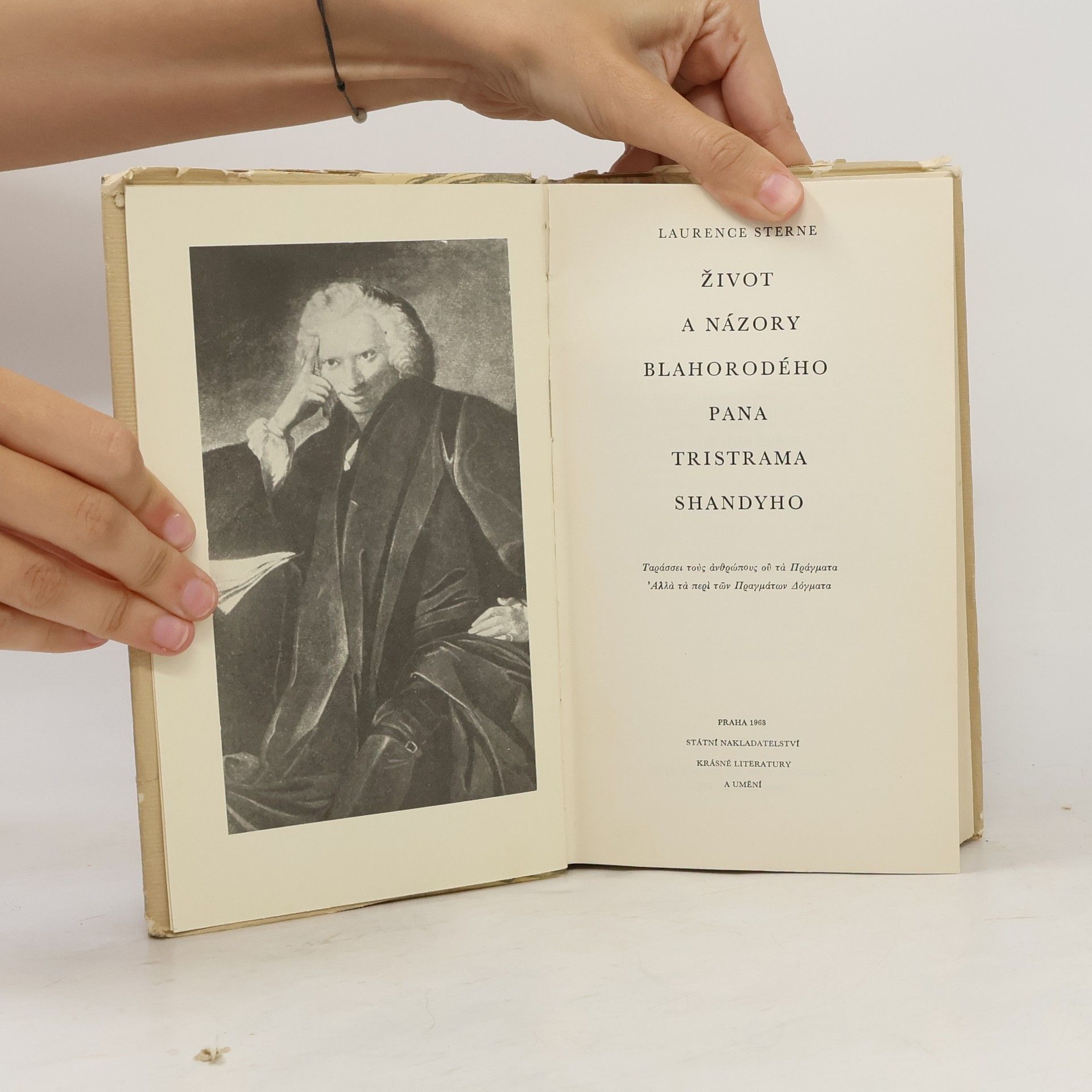 Laurence Sterne Život a názory blahorodého pana Tristrama Shandyho