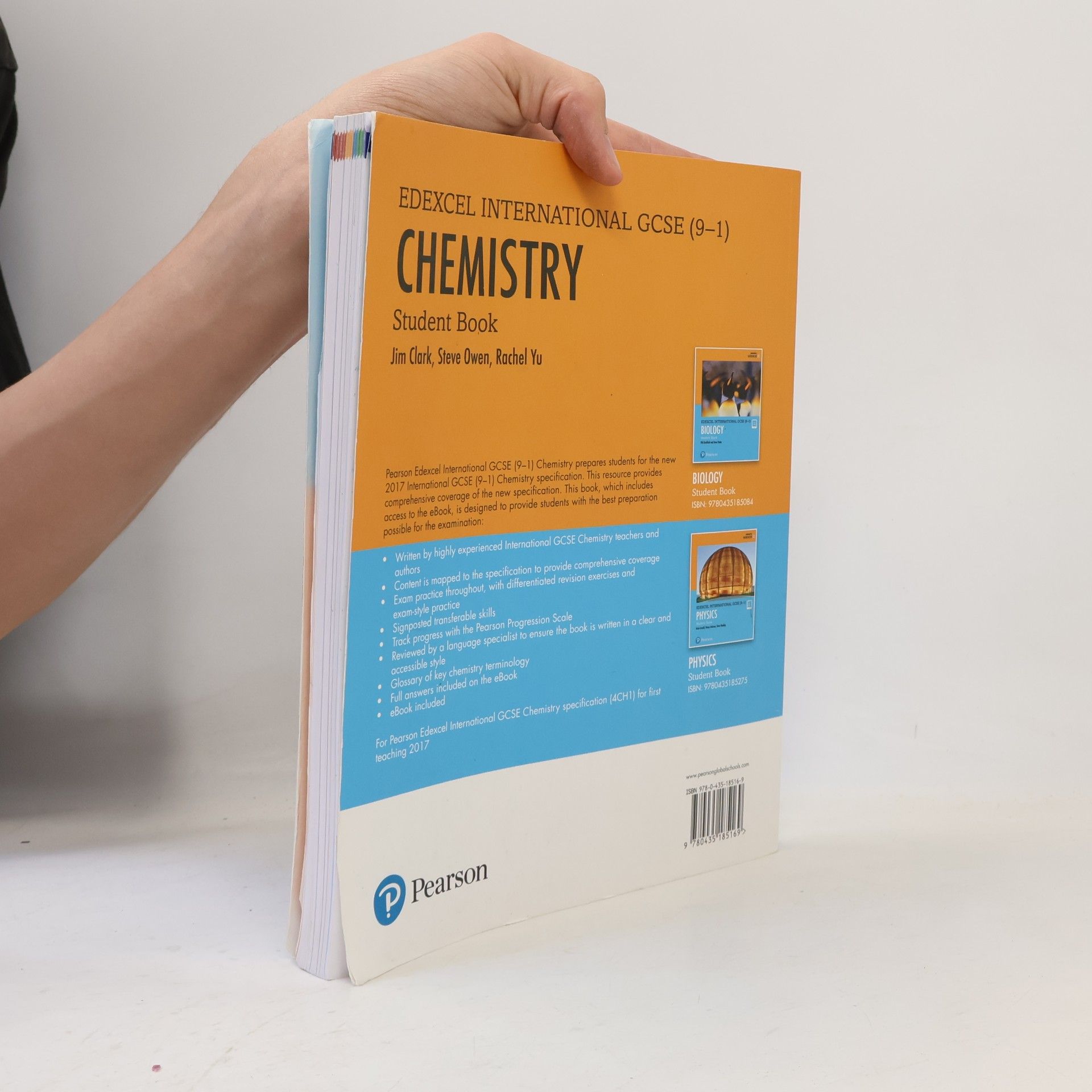Jim Clark Pearson Edexcel International GCSE (9-1) Chemistry Student Book