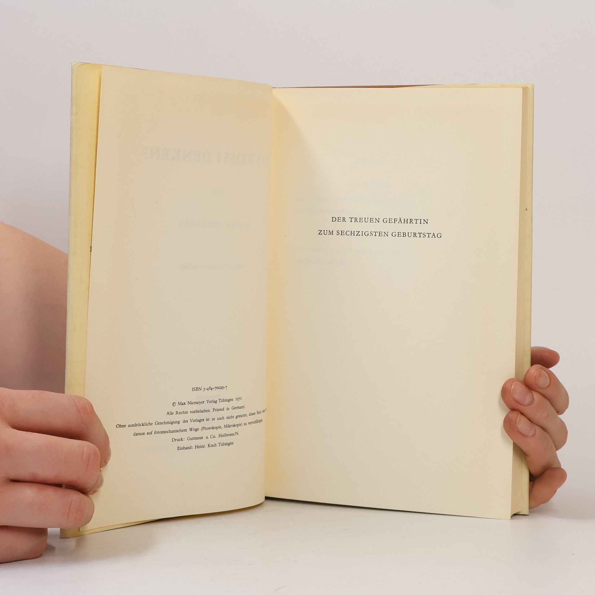 Martin Heidegger Was heisst denken?